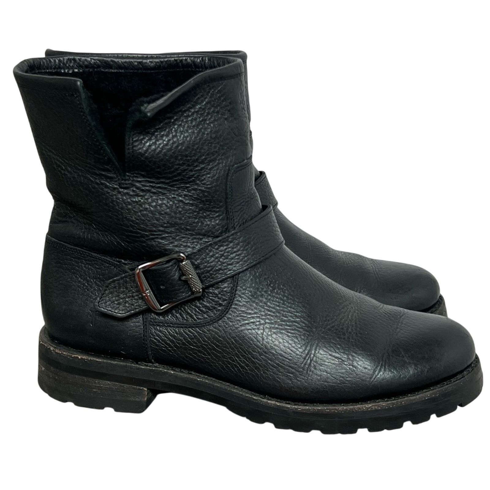 Frye Frye Natalie Engineer Leather Fur Lined Women's Booties sz 9 Size US 9 / IT 39 - 2 Thumbnail