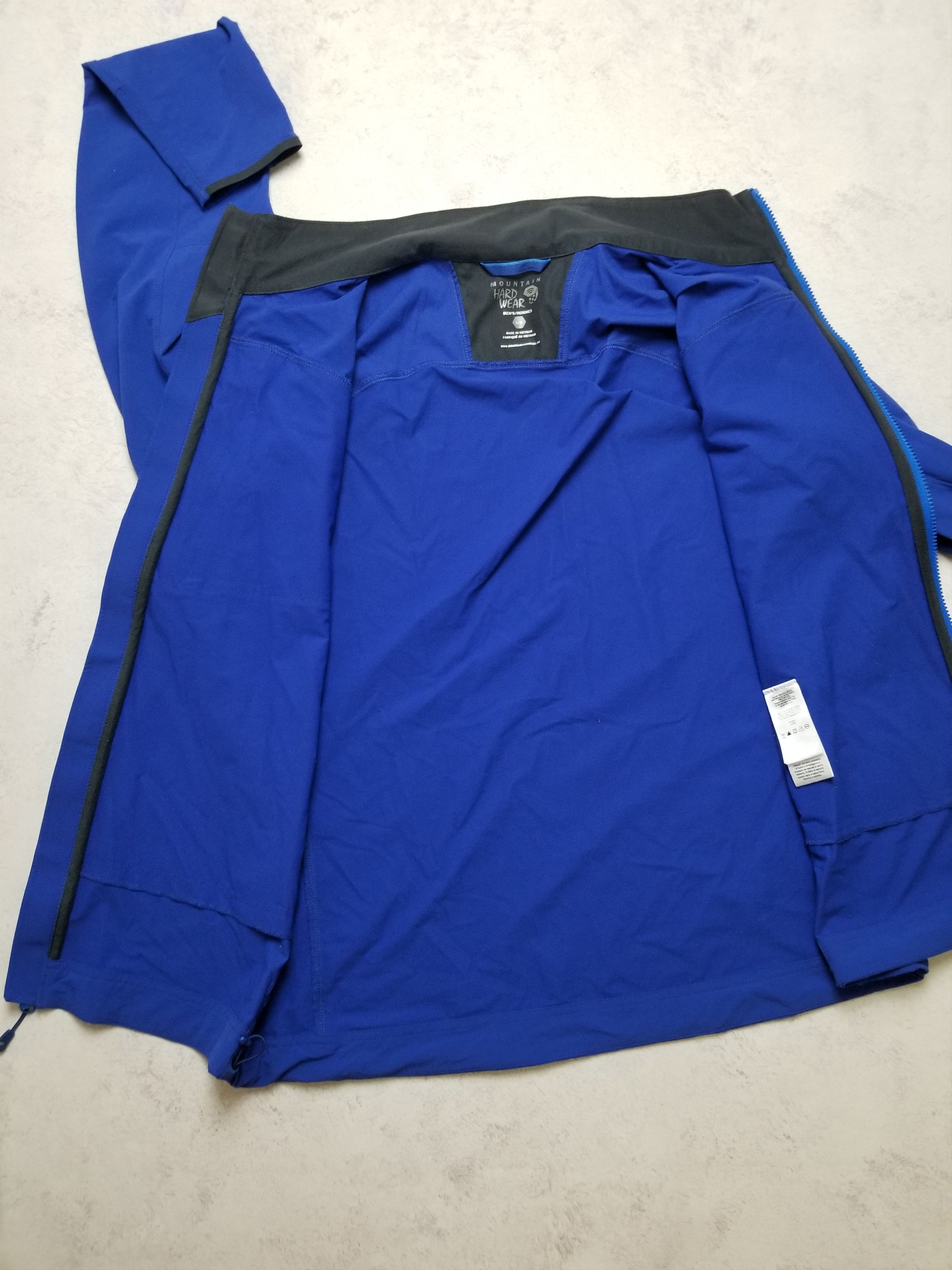Mountain Equipment Company Mountain Hardwear Lightweight Blue Softshell Packable Jacket Size US L / EU 52-54 / 3 - 3 Thumbnail