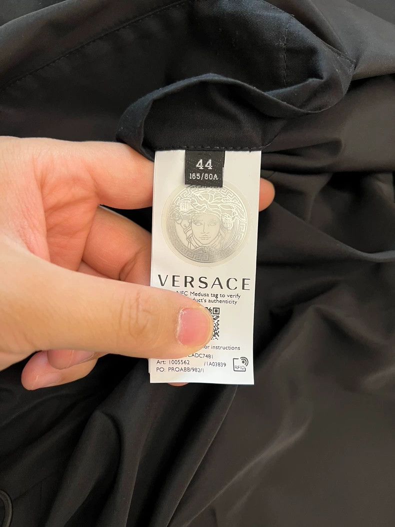 Versace Versace A long-sleeved jacket with a classic logo motif Size US M / EU 48-50 / 2 - 7 Thumbnail