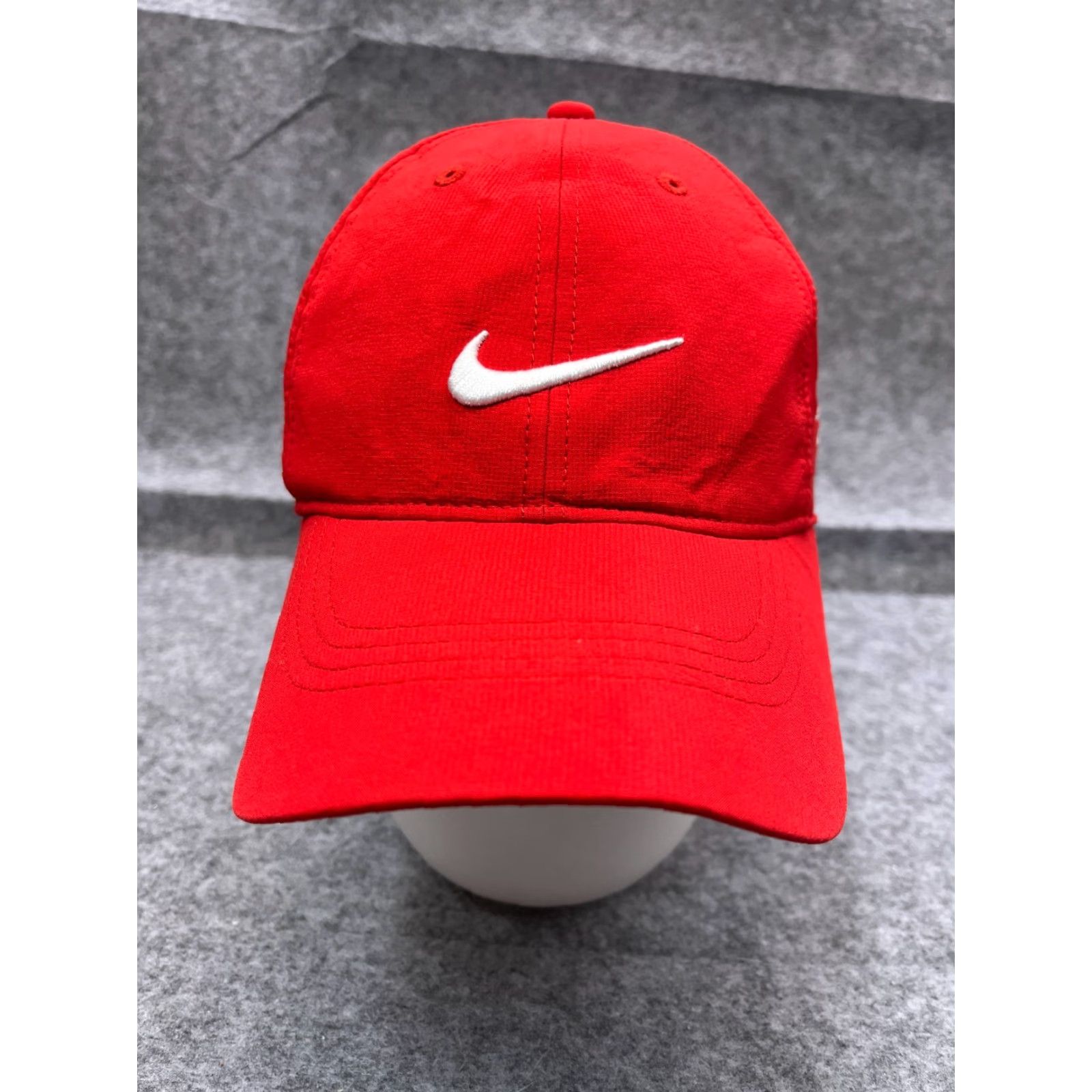 Nike Nike Hat Cap Strap Back Adult One Size Red Polyester Golf Hat Cap Nike Size ONE SIZE - 2 Thumbnail