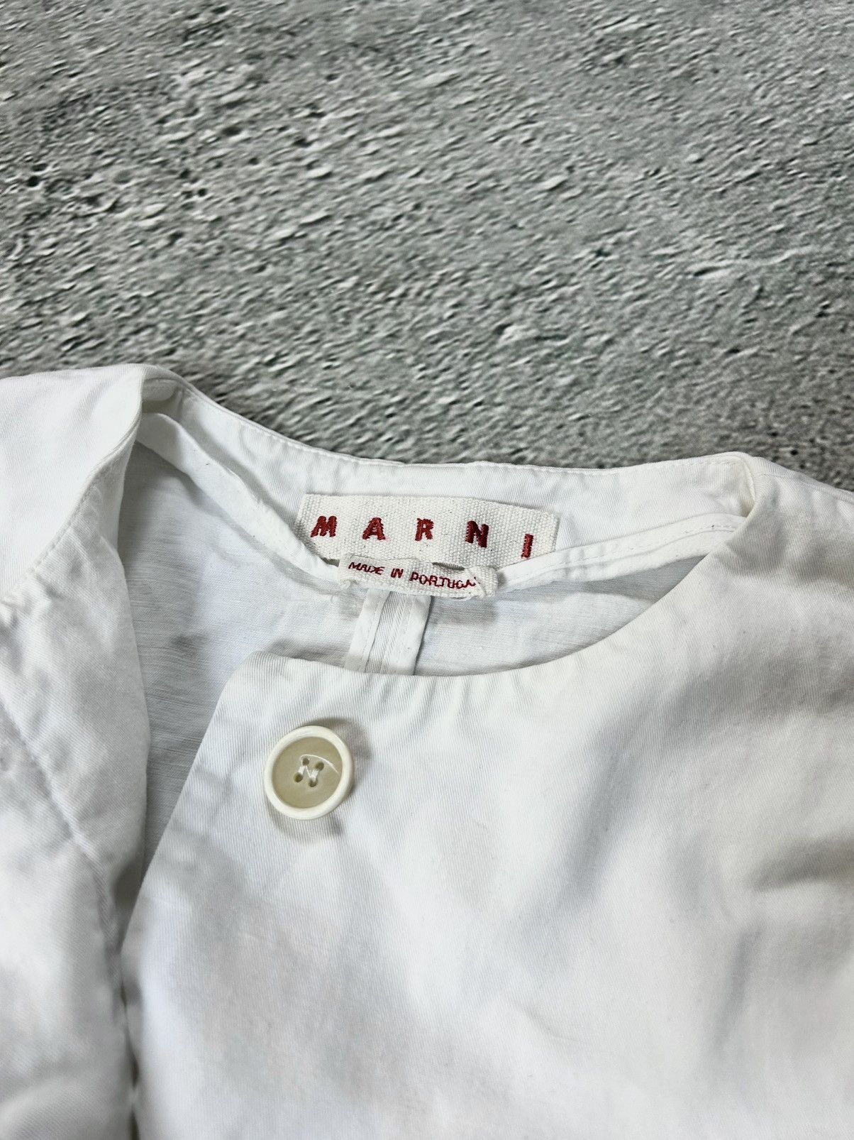 Marni Marni jacket white boxy fit button up Size M / US 6-8 / IT 42-44 - 6 Thumbnail