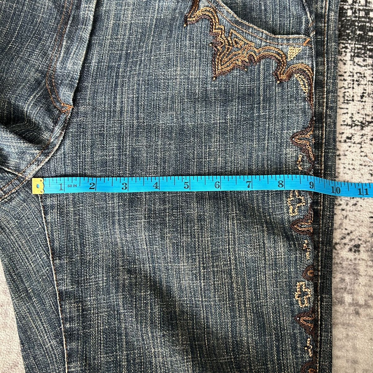 If Six Was Nine Flower Embroidery Flared Jeans Size US 28 / EU 44 - 15 Thumbnail