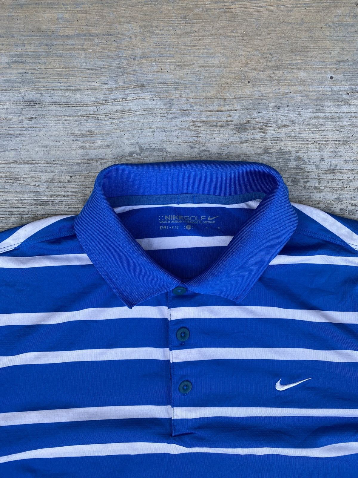Nike Nike golf dri-fit breton striped men polo shirts Size US L / EU 52-54 / 3 - 3 Thumbnail
