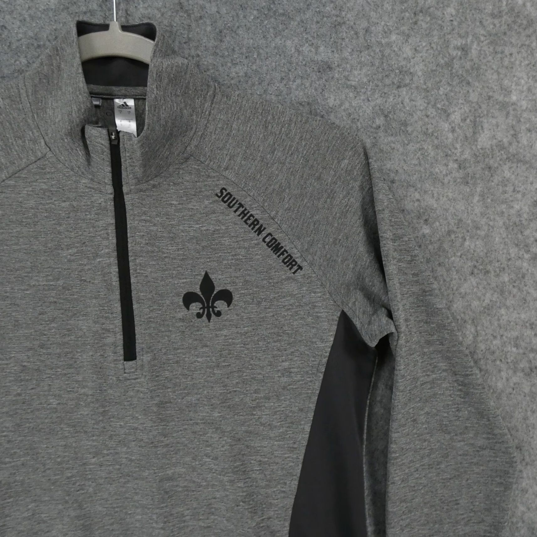 Adidas Adidas Shirt Womens Small Long Sleeve Gray Pullover 1/4 Zip Lightweight Size S / US 4 / IT 40 - 6 Thumbnail