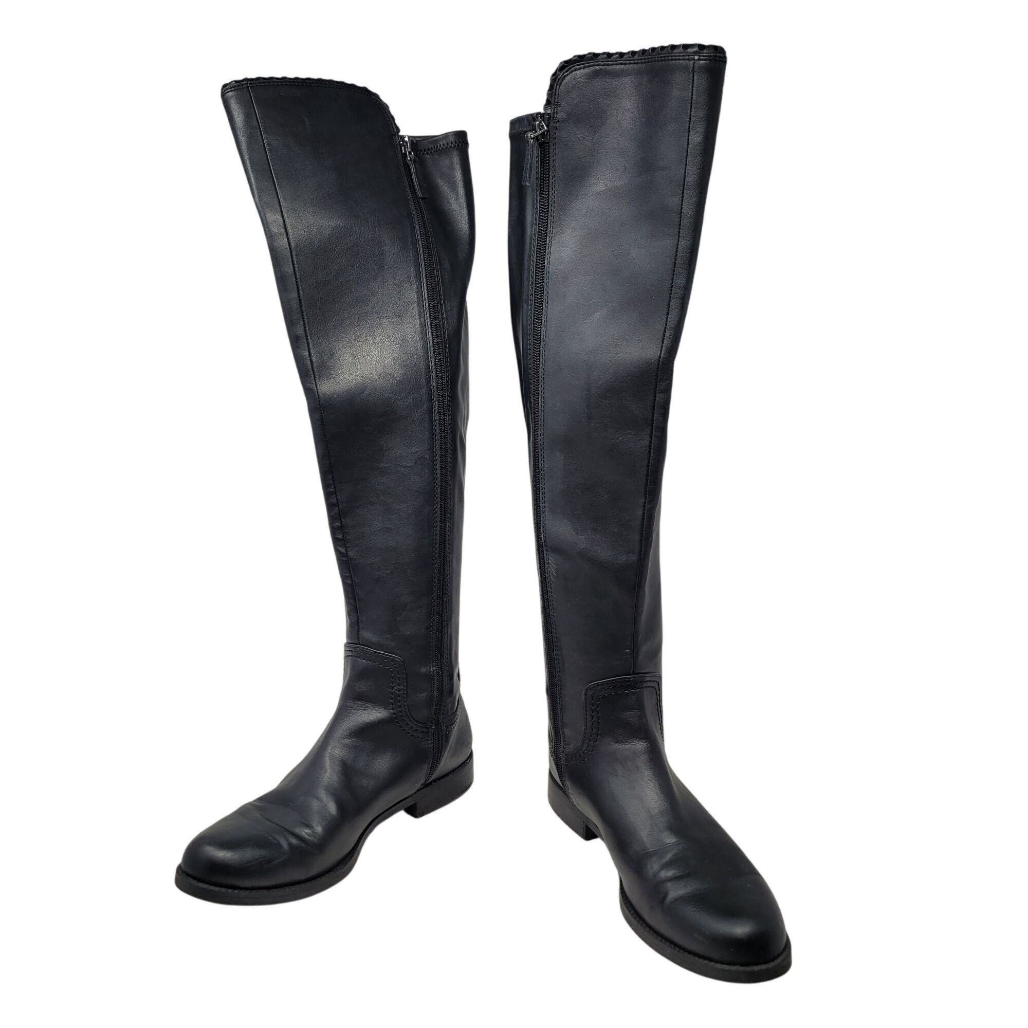 Franco Sarto Franco Sarto Vegan L-Charlotte Womens Black Over The Knee Bo Size US 9.5 / IT 39.5 - 13 Thumbnail
