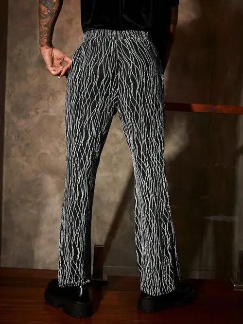 Japanese Brand × Vintage Casual flared sweatpants unique fashion Size US 32 / EU 48 - 4 Thumbnail
