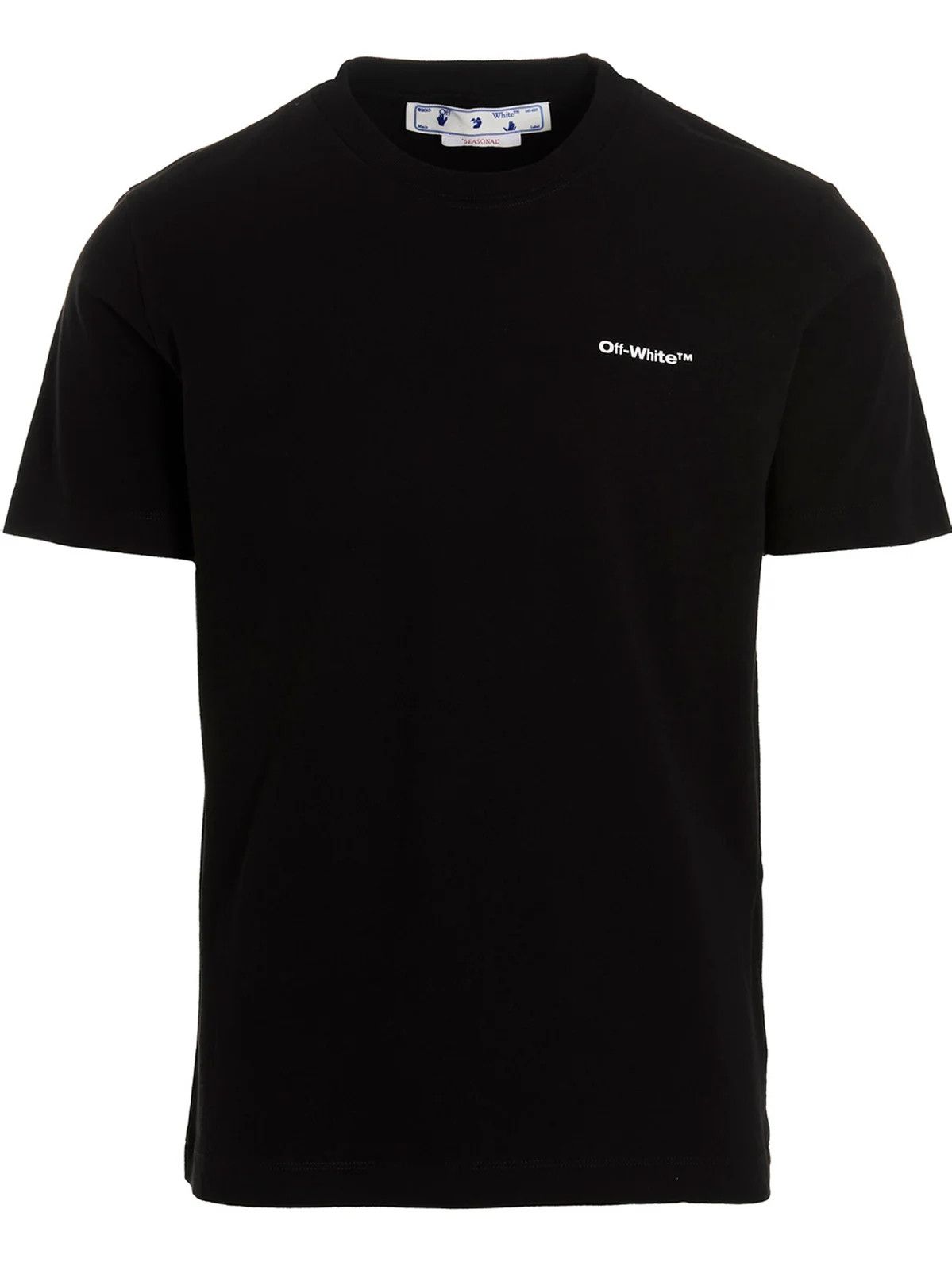 Off-White o1y0325 Logo Crewneck T-Shirt in Black Size US XS / EU 42 / 0 - 1 Thumbnail