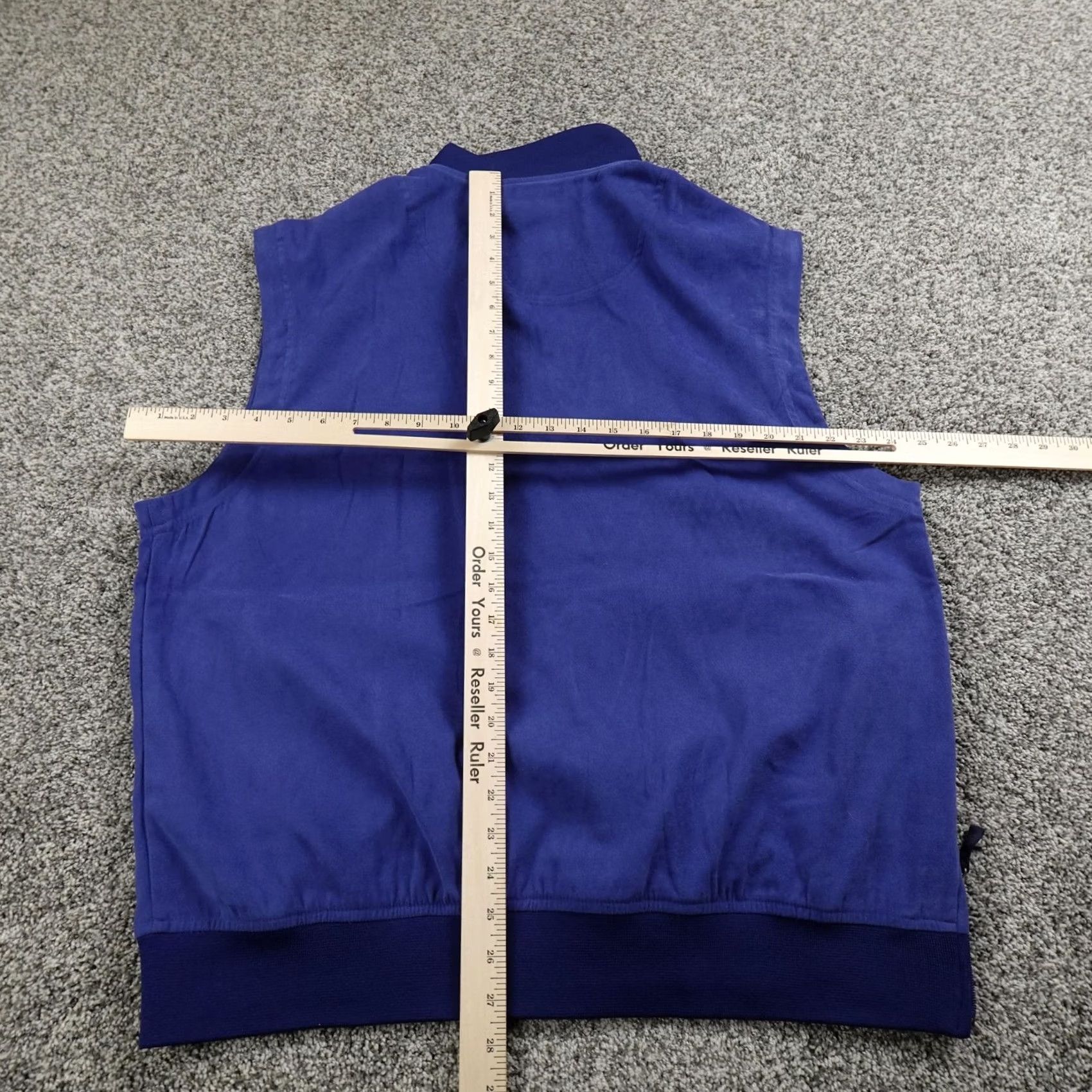 Vintage Arnold Palmer Vest Mens L Blue Quarter Zip Golf Pullover Sleeveless Jacket Windbreaker Zip Pockets Logo 1/4 Zip Lightweight Size US L / EU 52-54 / 3 - 6 Thumbnail
