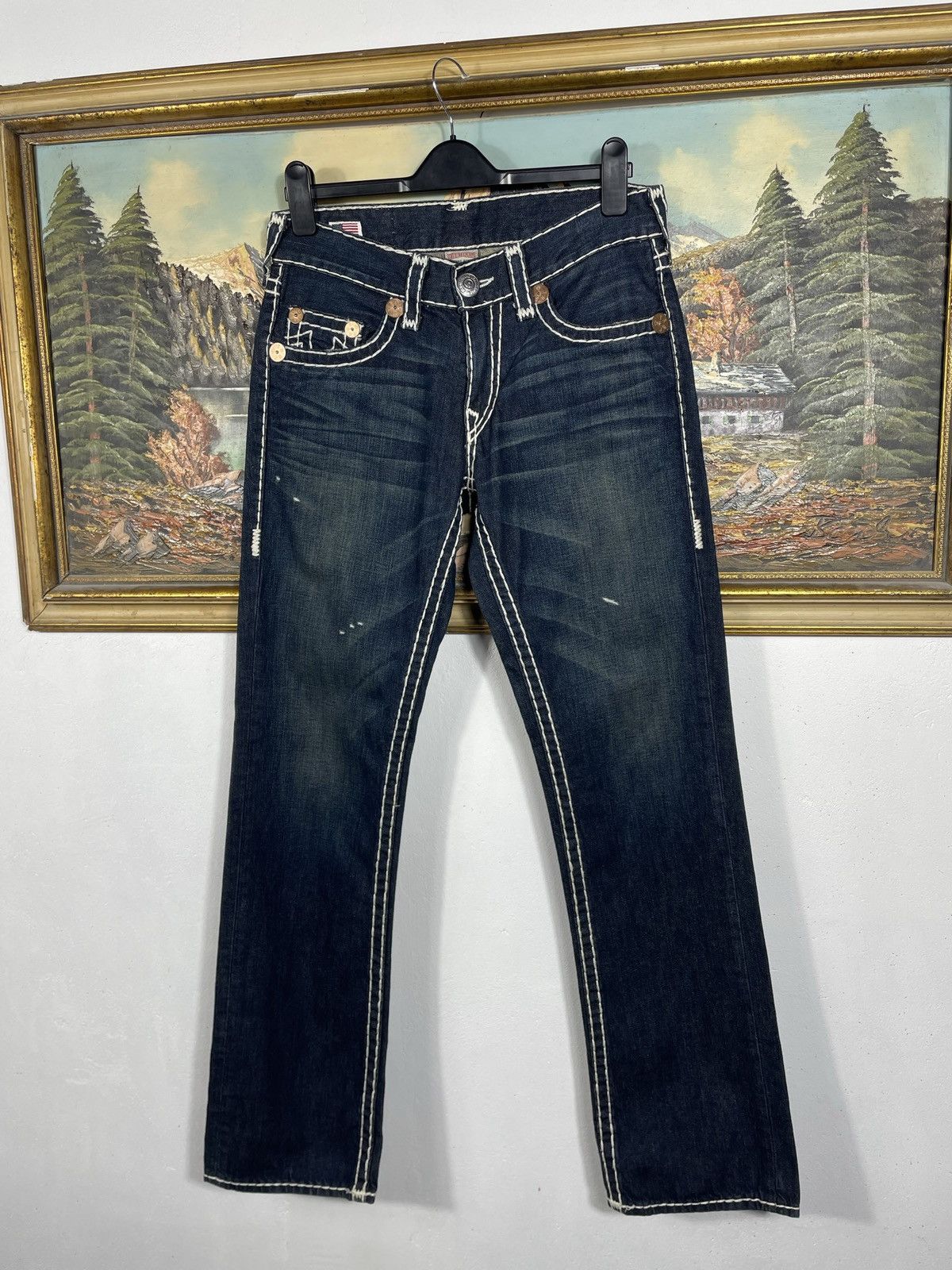 True Religion × Vintage True Religion Vintage Y2k Denim Jeans Trousers Pants Swag Size US 31 - 4 Thumbnail