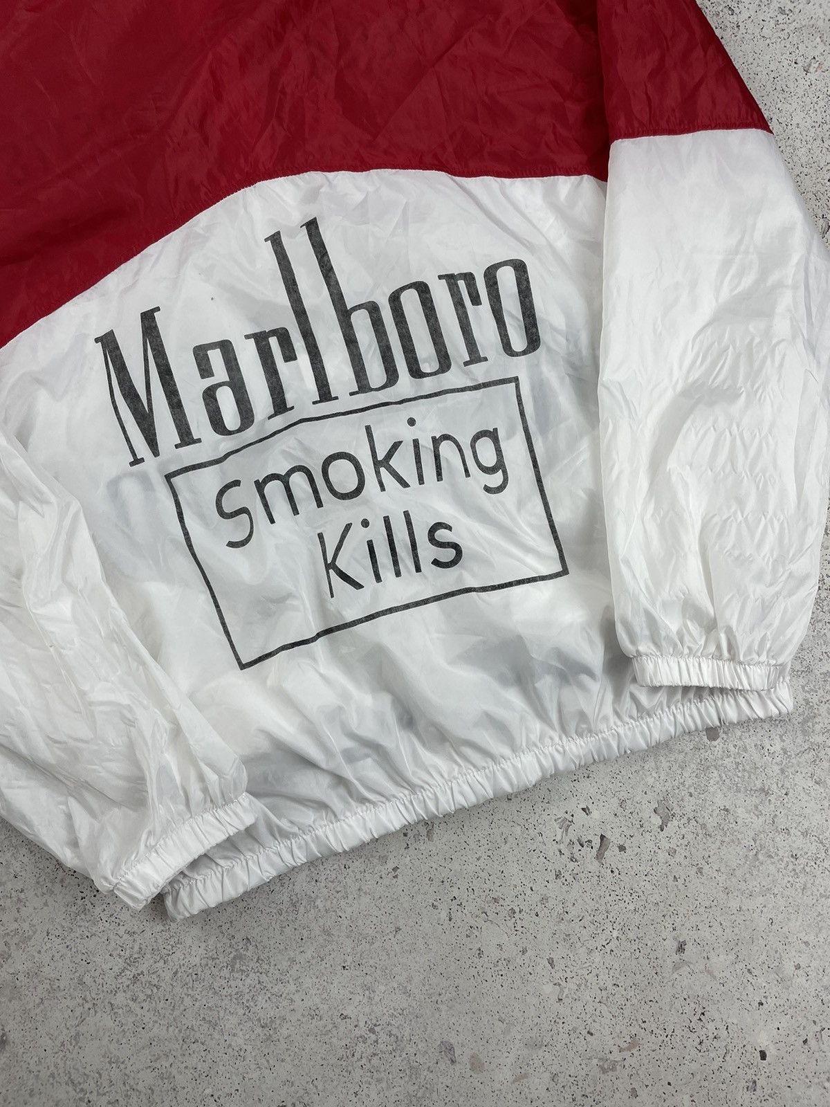 Marlboro × Vintage Vintage Marlboro Cigarettes Smoking Kills Light Jacket Size US L / EU 52-54 / 3 - 7 Thumbnail