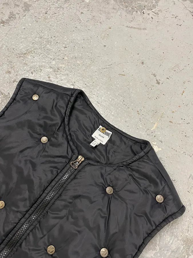 Moschino 1990s Moschino Black Studded Puffer Vest Size US S / EU 44-46 / 1 - 4 Thumbnail