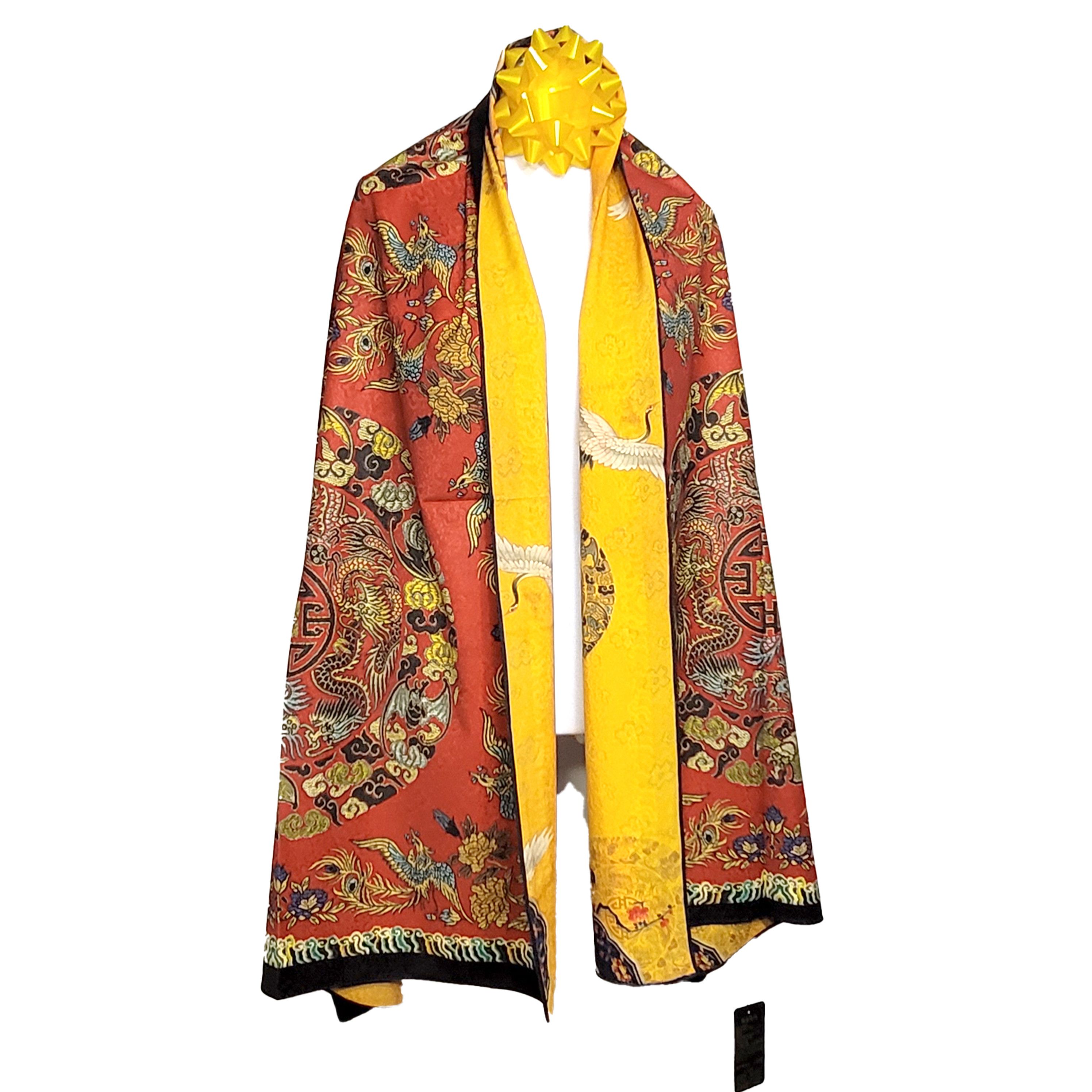 Other Double-Sided Silk Scarf 27"x70" Long Rectangle 3308 Size ONE SIZE - 3 Thumbnail