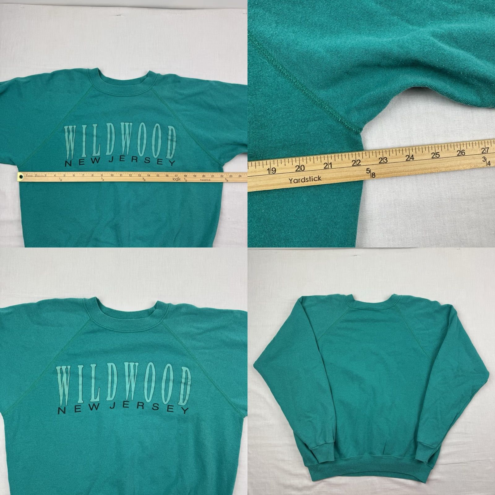 Hanes VINTAGE Hanes Sweatshirt Crewneck XL Men Blue USA 80s 90s Wildwood NJ Raglan Travel Size US XL / EU 56 / 4 - 8 Thumbnail