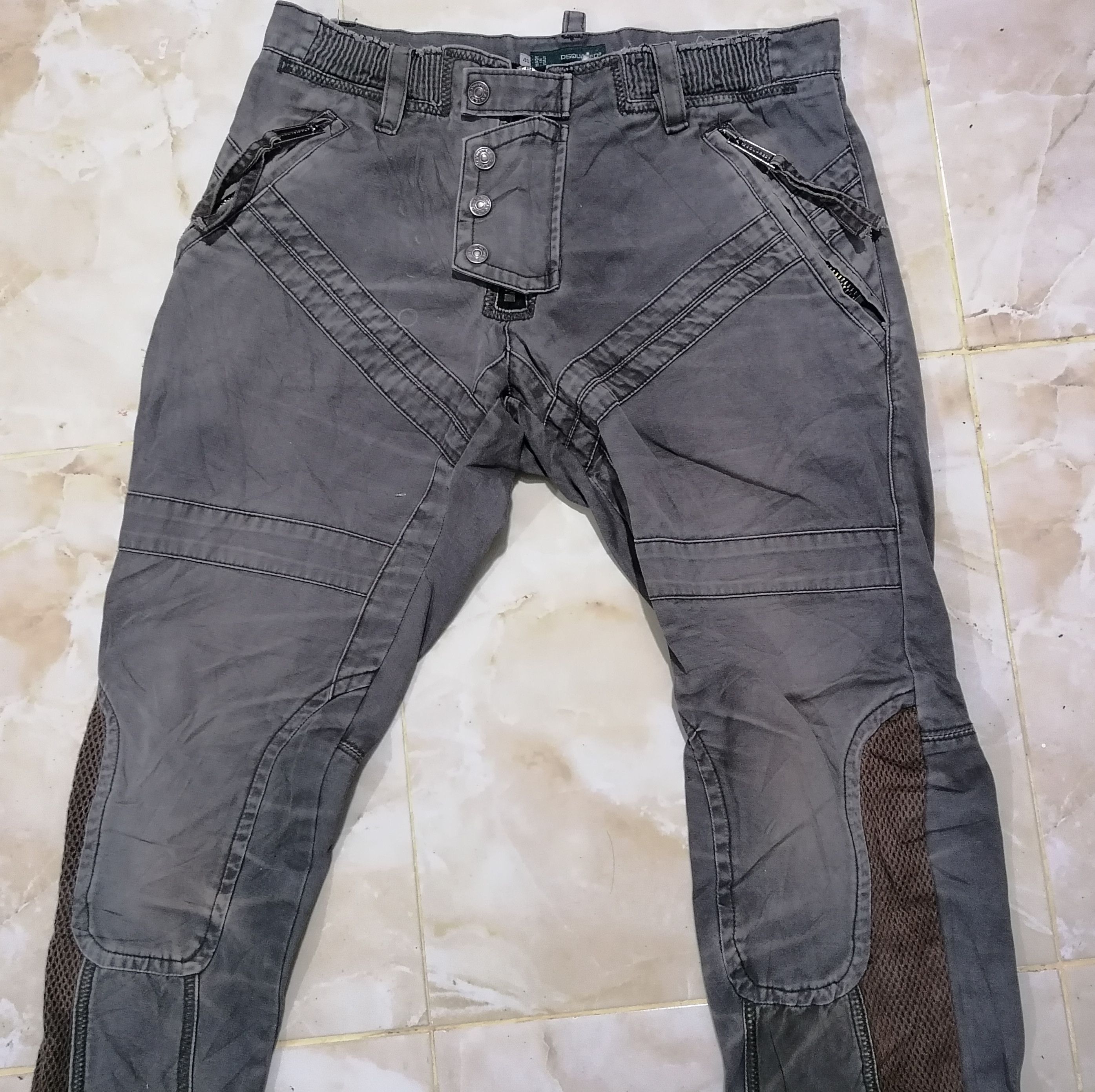 Designer × Dsquared2 Dsquared2 Distressed Streetwear Pant Size US 31 - 2 Thumbnail