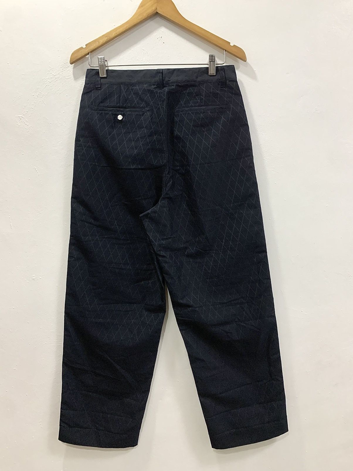 meanswhile MEANSWHILE JAPAN X-HACK COMFORT PT - DIAMOND PATTERNED PANTS Size US 29 - 5 Thumbnail