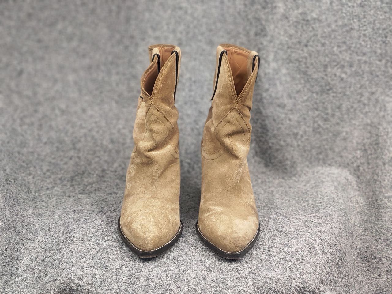 Isabel Marant Isabel Marant Leyane suede cowboy Ankl Boots Vintage Western Size US 10 / IT 40 - 8 Thumbnail