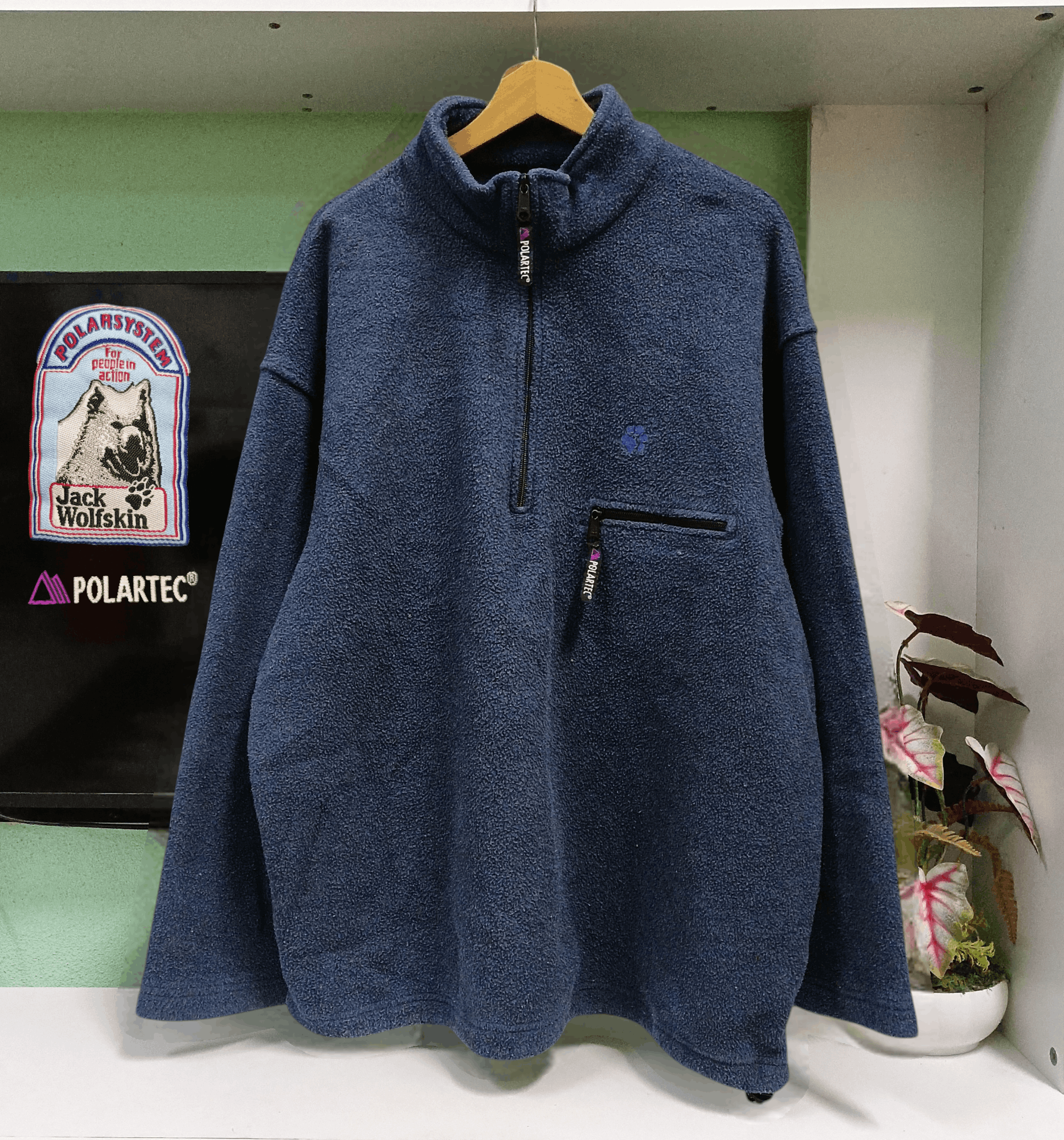 Jack Wolfskin Jack Wolfskin Polartec Fleece Sweaters Half Zip Size US XL / EU 56 / 4 - 1 Thumbnail