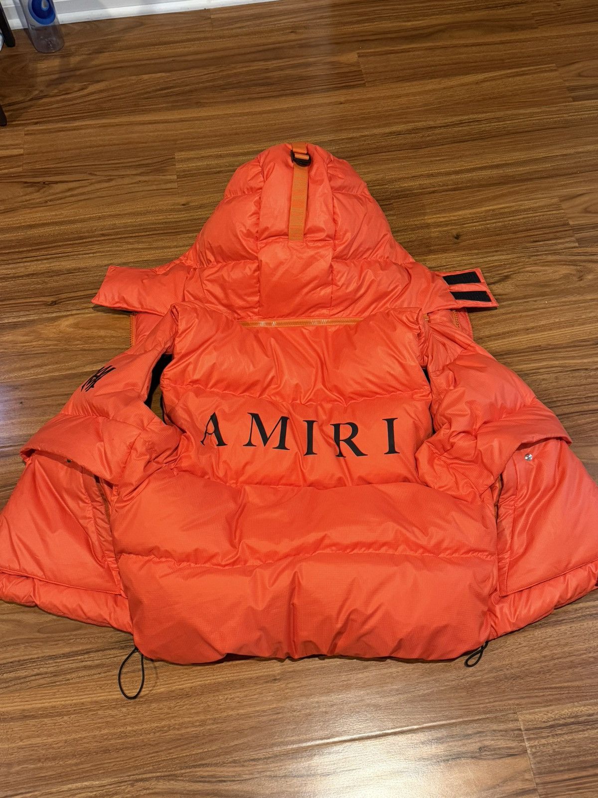 Amiri Amiri Logo Print Down Gilet Orange Vest Jacket Size US L / EU 52-54 / 3 - 6 Thumbnail