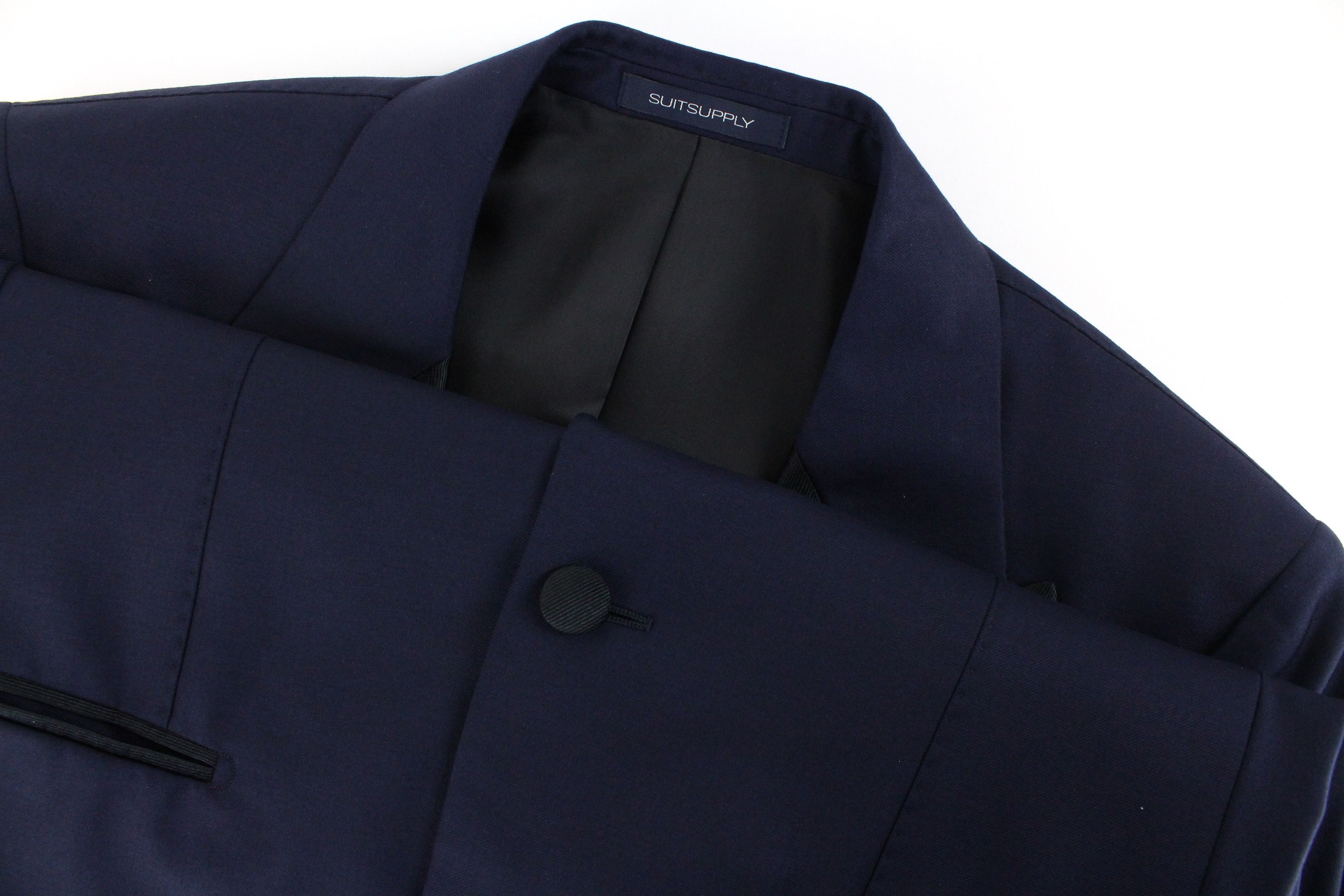 Suitsupply LAZIO TUX UK34R Navy Wool Super120 Slim Blazer 55673 Size 34R - 3 Thumbnail