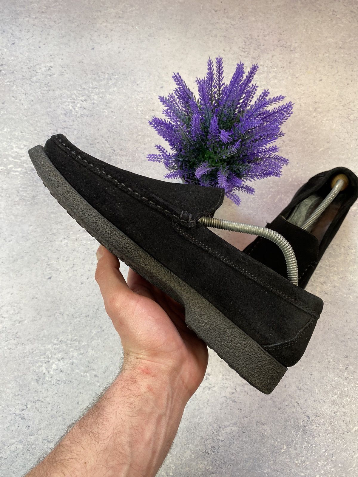 Designer Joss Black Men’s Suede Shoes Size EUR 43 Size US 10 / EU 43 - 9 Thumbnail