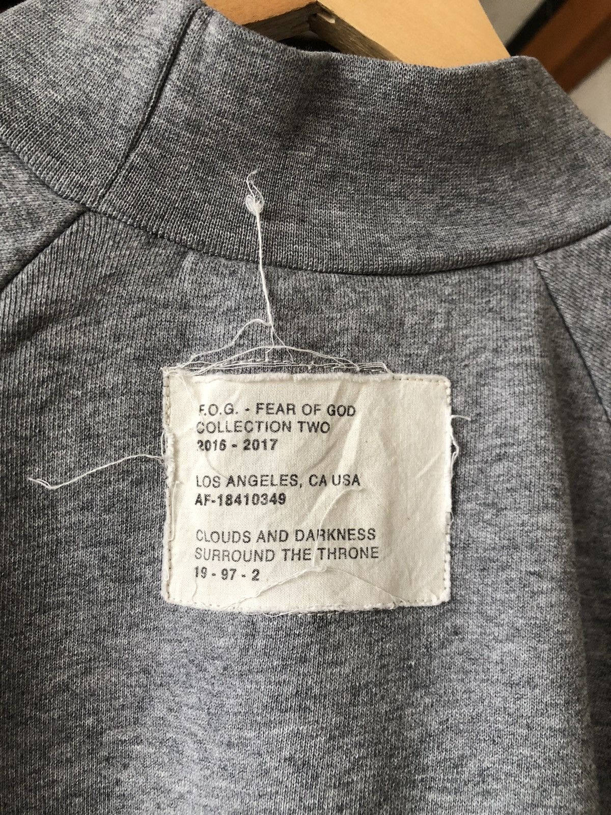 FOG Vintage Fear Of God Minimalist Zipper Side Sweatshirt Size US M / EU 48-50 / 2 - 16 Thumbnail