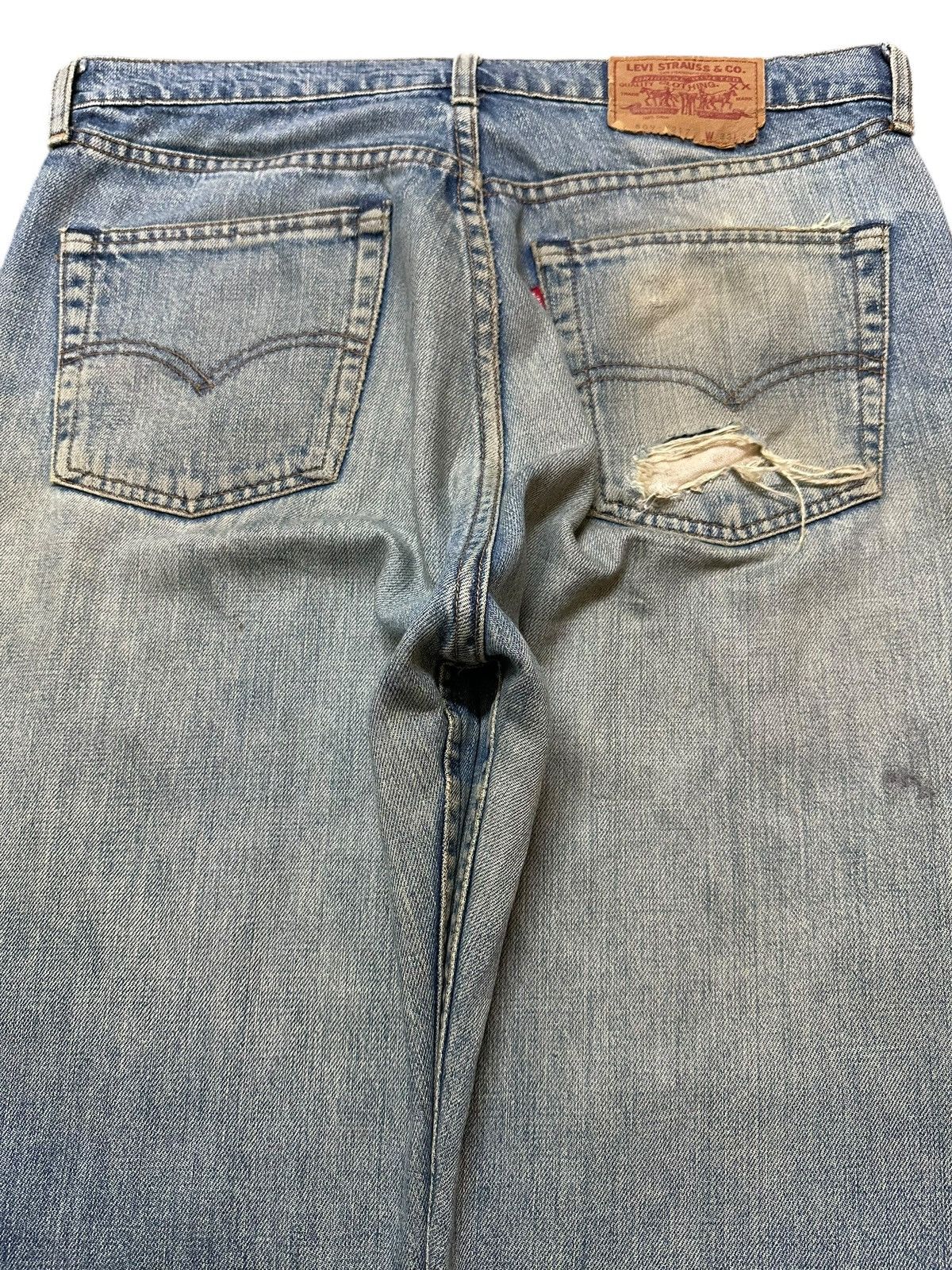 Levi's Vintage 90s Levis 509 Mud Wash Faded Distressed Baggy Jeans Size US 32 / EU 48 - 5 Thumbnail