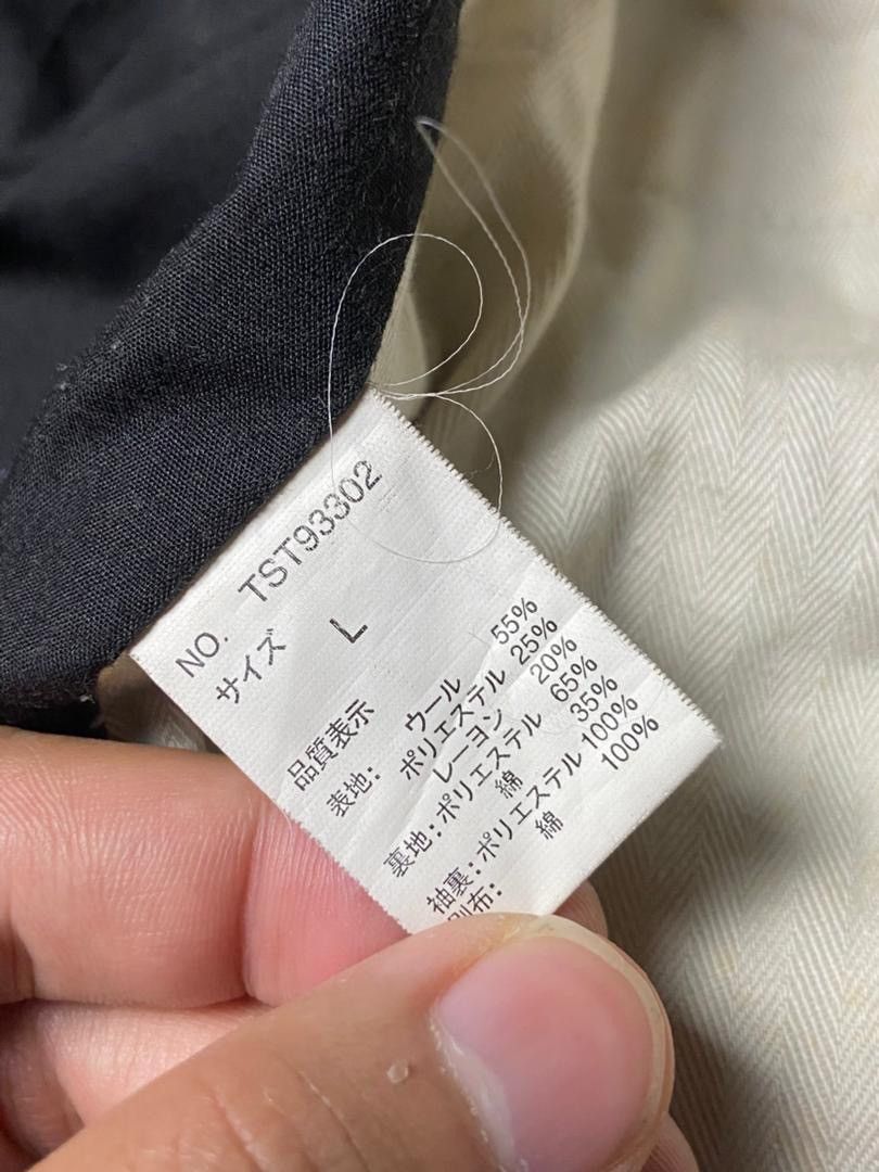 Japanese Brand Three Stones Throw Wool Buttoned Jacket (173) Size US L / EU 52-54 / 3 - 9 Thumbnail