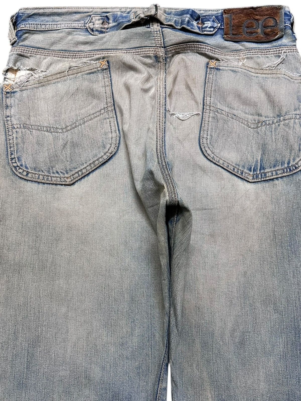 Lee Vintage Lee Union Made Selvedge Mudwash Distressd Denim Size US 32 / EU 48 - 7 Thumbnail