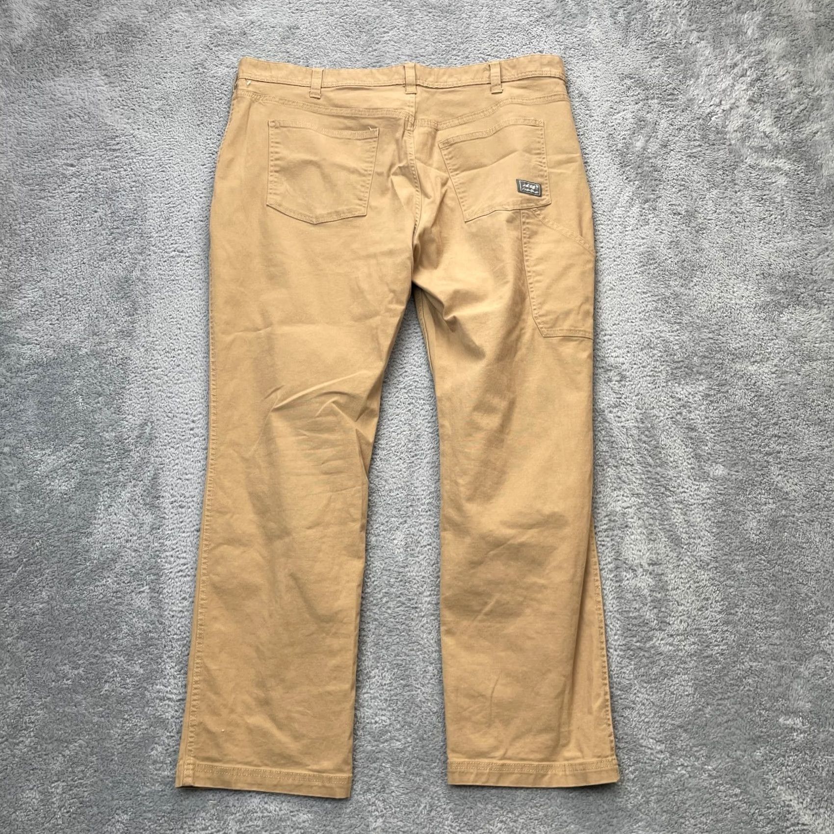 Eddie Bauer Eddie Bauer Mens Pants Brown Canvas Straight Leg Classic Fit Utility Logo 40x32 Size US 40 / EU 56 - 2 Thumbnail