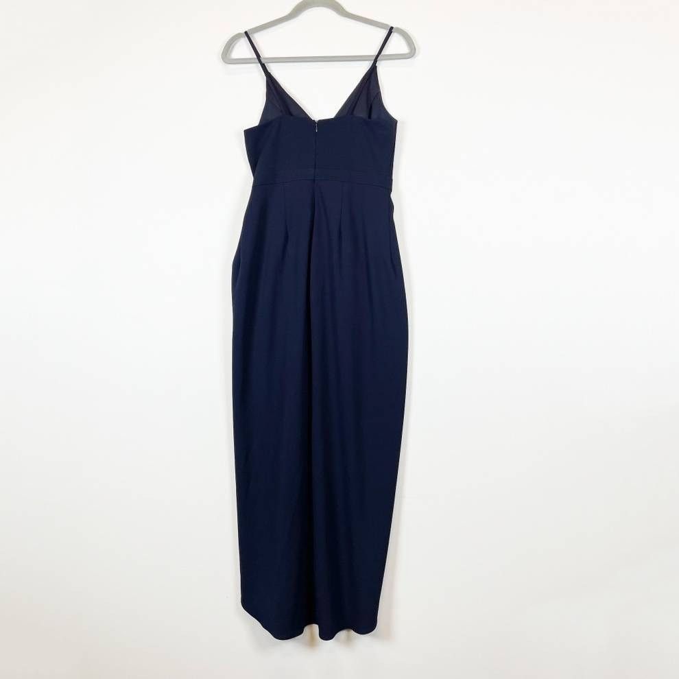 Anthropologie New BHLDN Lyra V-Neck Faux-Wrap Stretch Crepe Midi Dress Size M / US 6-8 / IT 42-44 - 5 Thumbnail