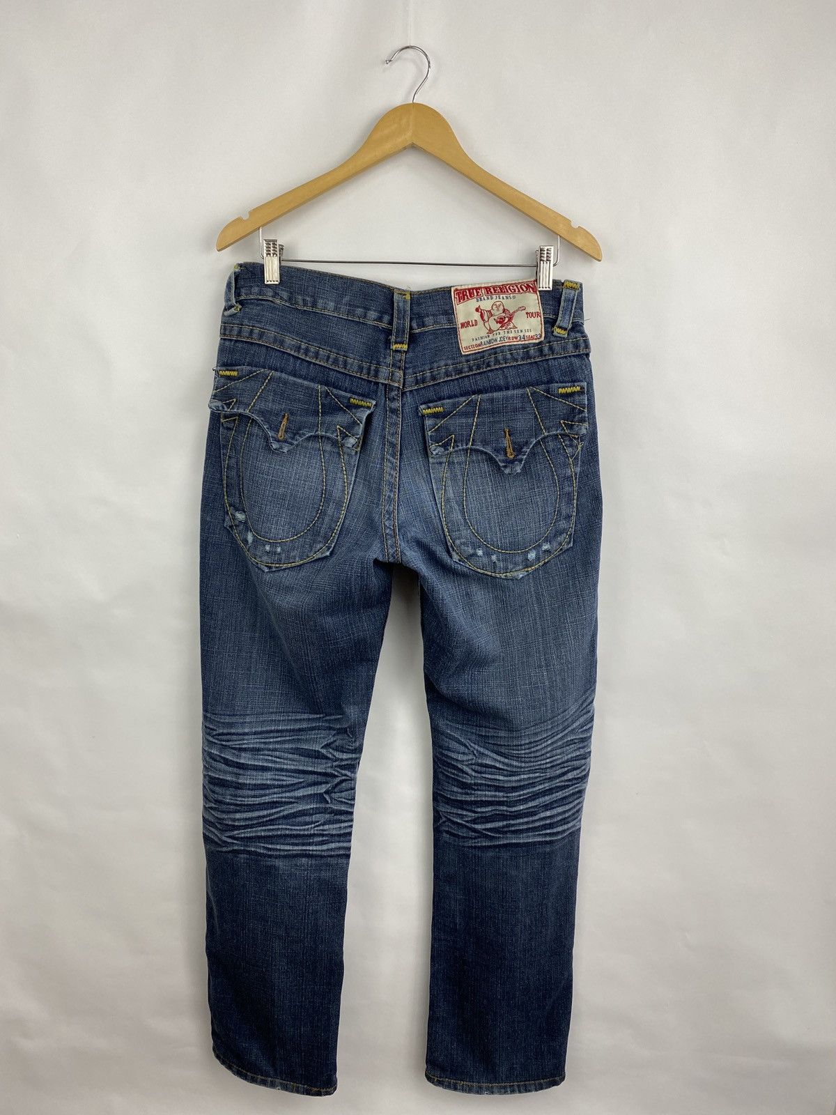 True Religion 🇺🇸 Vintage True Religion Denim Jeans made in USA Size US 34 / EU 50 - 3 Thumbnail
