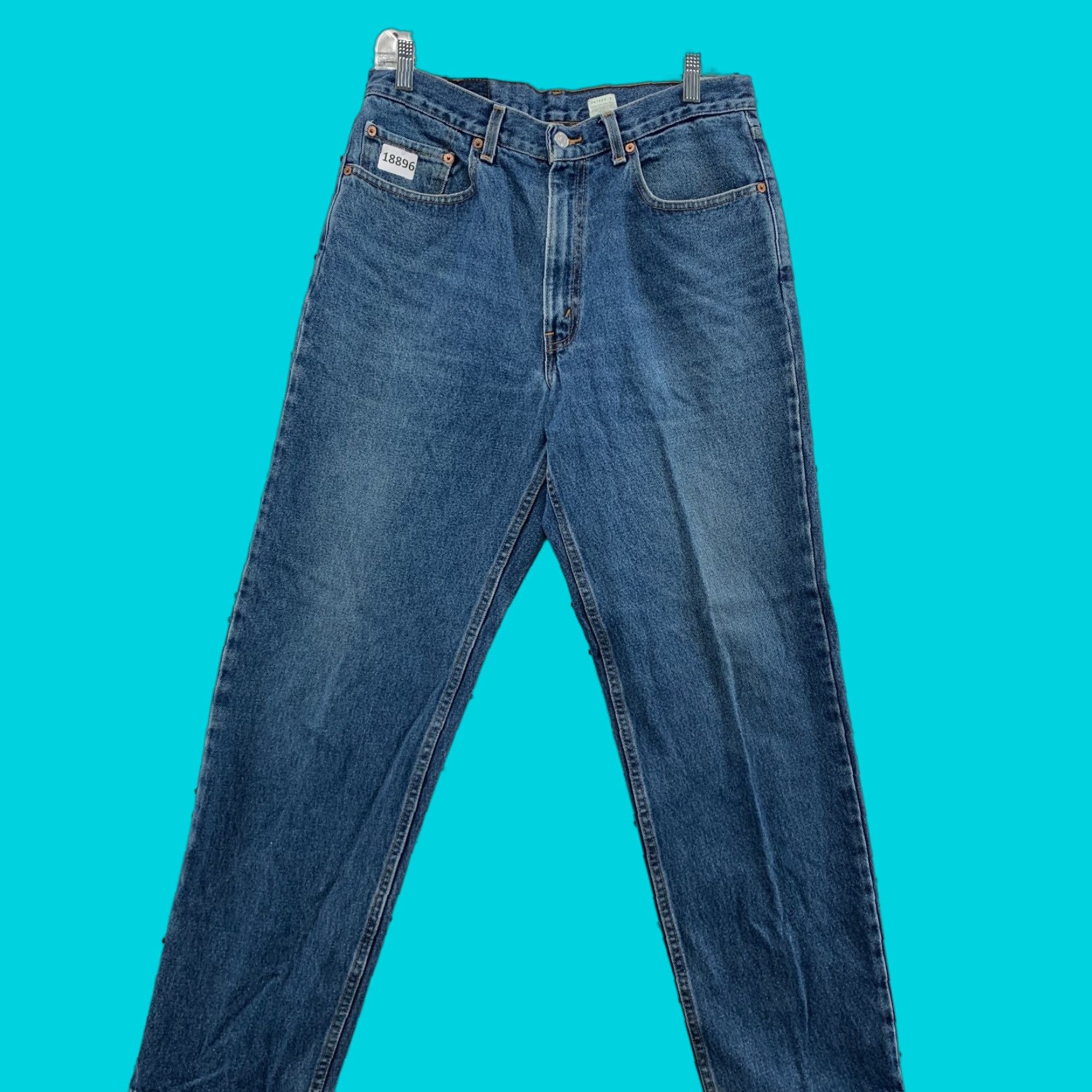 Levi's VINTAGE Levi's 550 Relaxed Fit Blue Denim Jeans 90s Mens 32x32 Size US 32 / EU 48 - 1 Thumbnail
