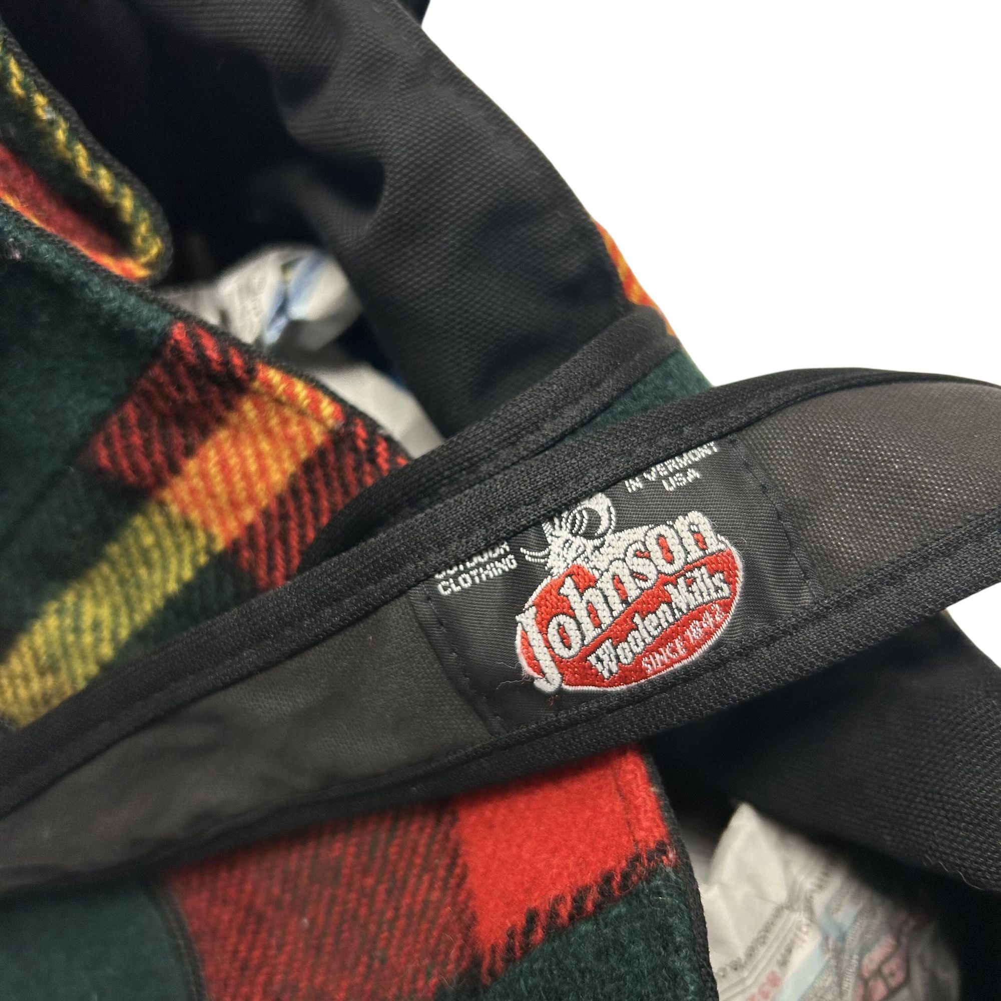 Other Vtg Johnson Woolen Mills Green Red Plaid TARTAN Purse Size ONE SIZE - 5 Thumbnail