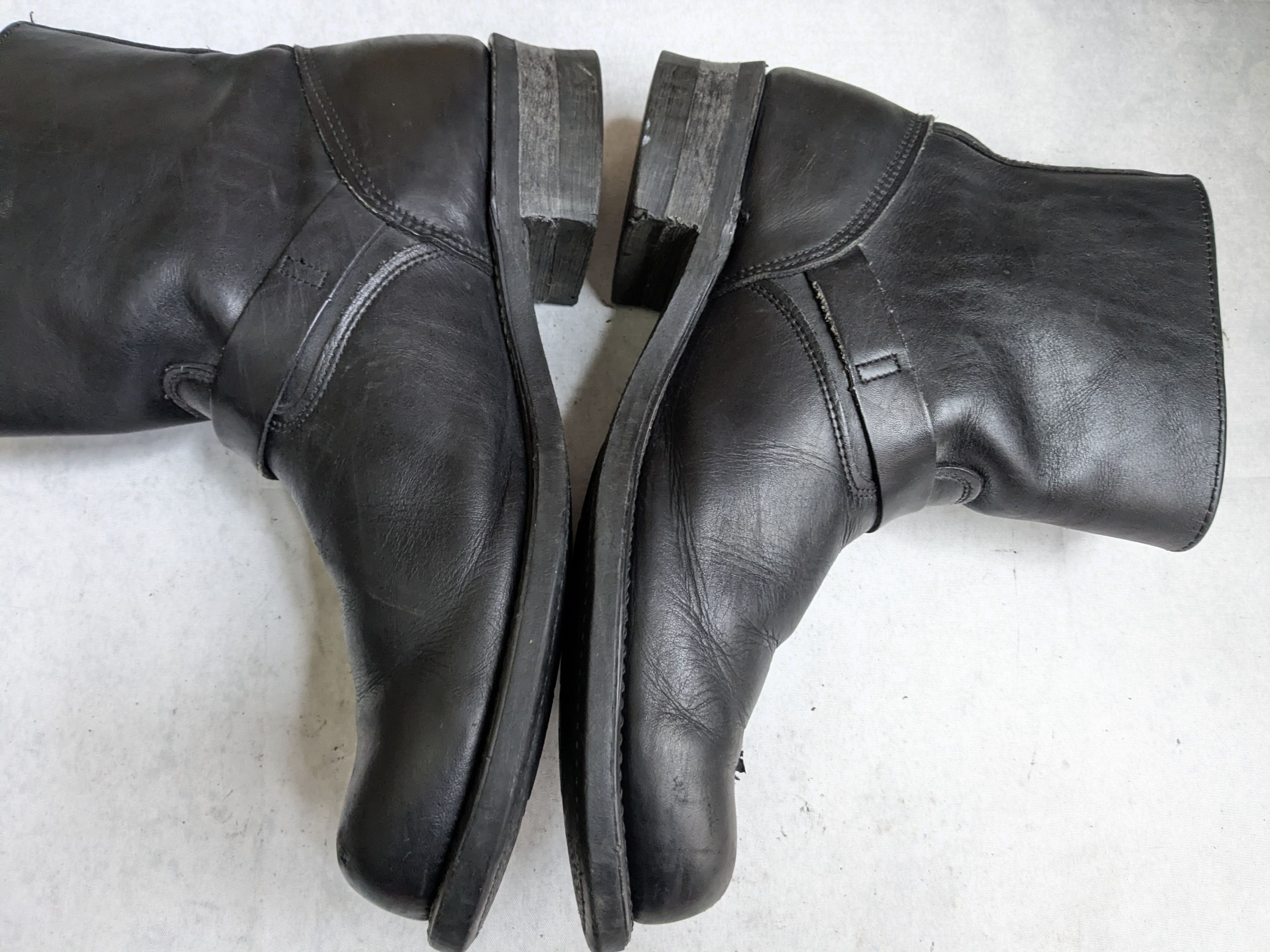 Frye Frye Engineer Boots Black Leather 13 M Leather Buckle Size US 13 / EU 46 - 15 Thumbnail