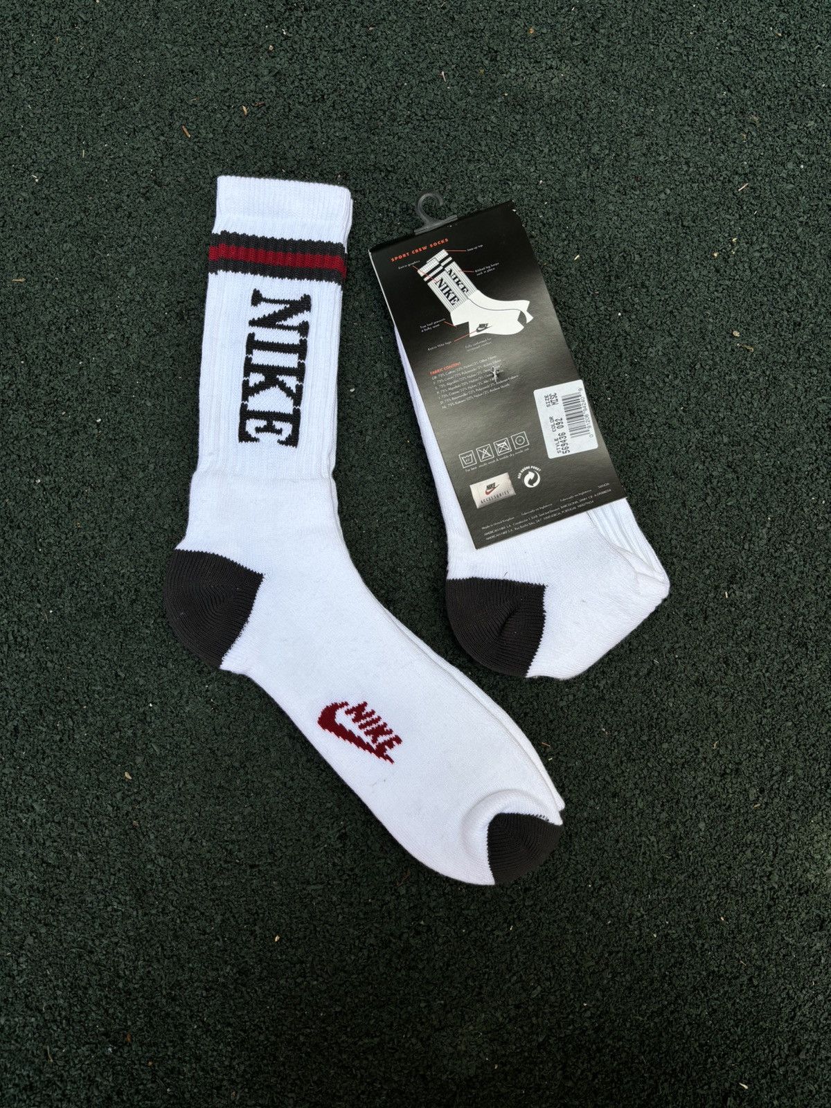 Jordan Brand Rare Nike Basketball Socks 90s Size ONE SIZE - 2 Thumbnail