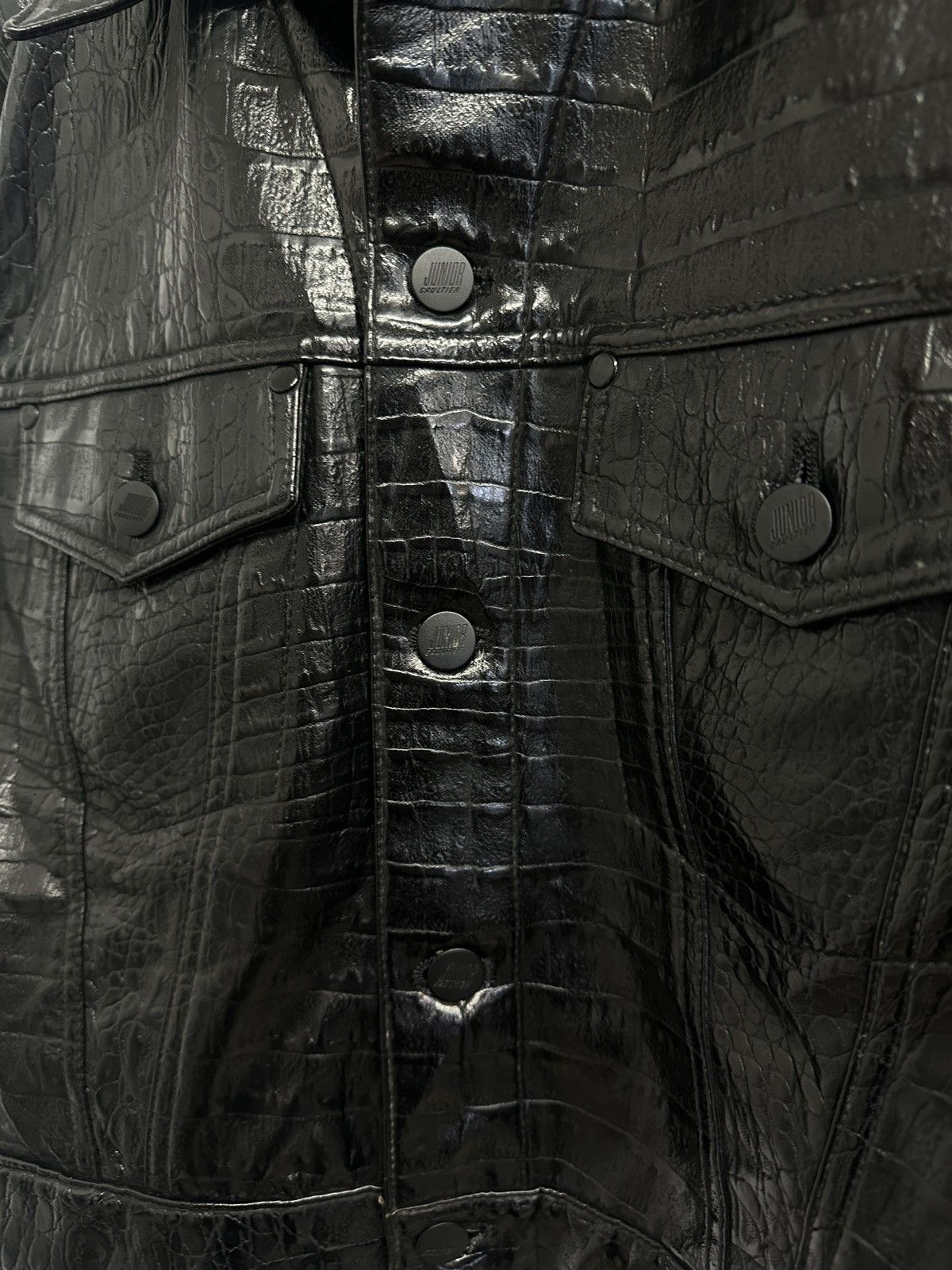 Jean Paul Gaultier Jean Paul Gaultier Cropped Leather Jacket Size S / US 4 / IT 40 - 8 Thumbnail