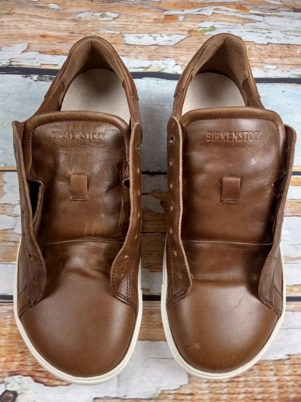 Birkenstock Birkenstock Bend Low Cognac Natural Leather Mens Sneaker Size US 10.5 / EU 43-44 - 3 Thumbnail