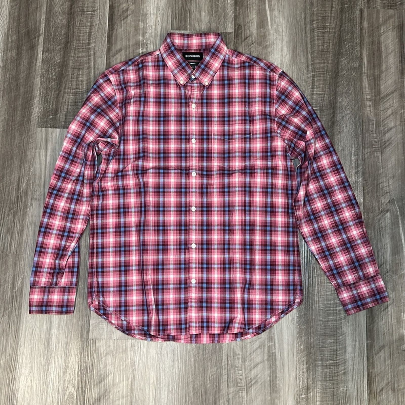 Bonobos Bonobos Standard Fit Long Sleeve Button Down - Large Long Size US L / EU 52-54 / 3 - 2 Thumbnail