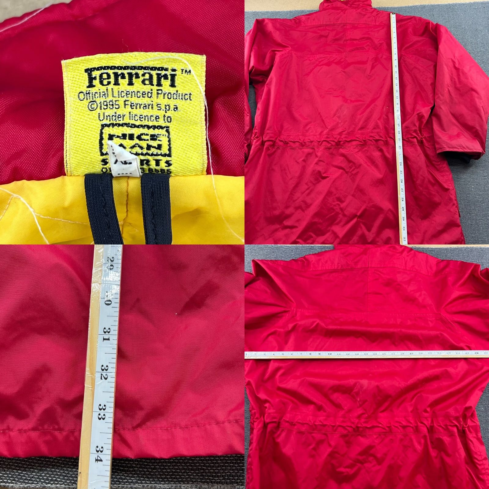 Ferrari Ferrari Vintage 1995 F1 Jacket Parka Mens XL Red Racing 90s Formula One Red Jacket Windbreaker Waterproof Full Zip Hooded Men XL Blue Size US L / EU 52-54 / 3 - 10 Thumbnail