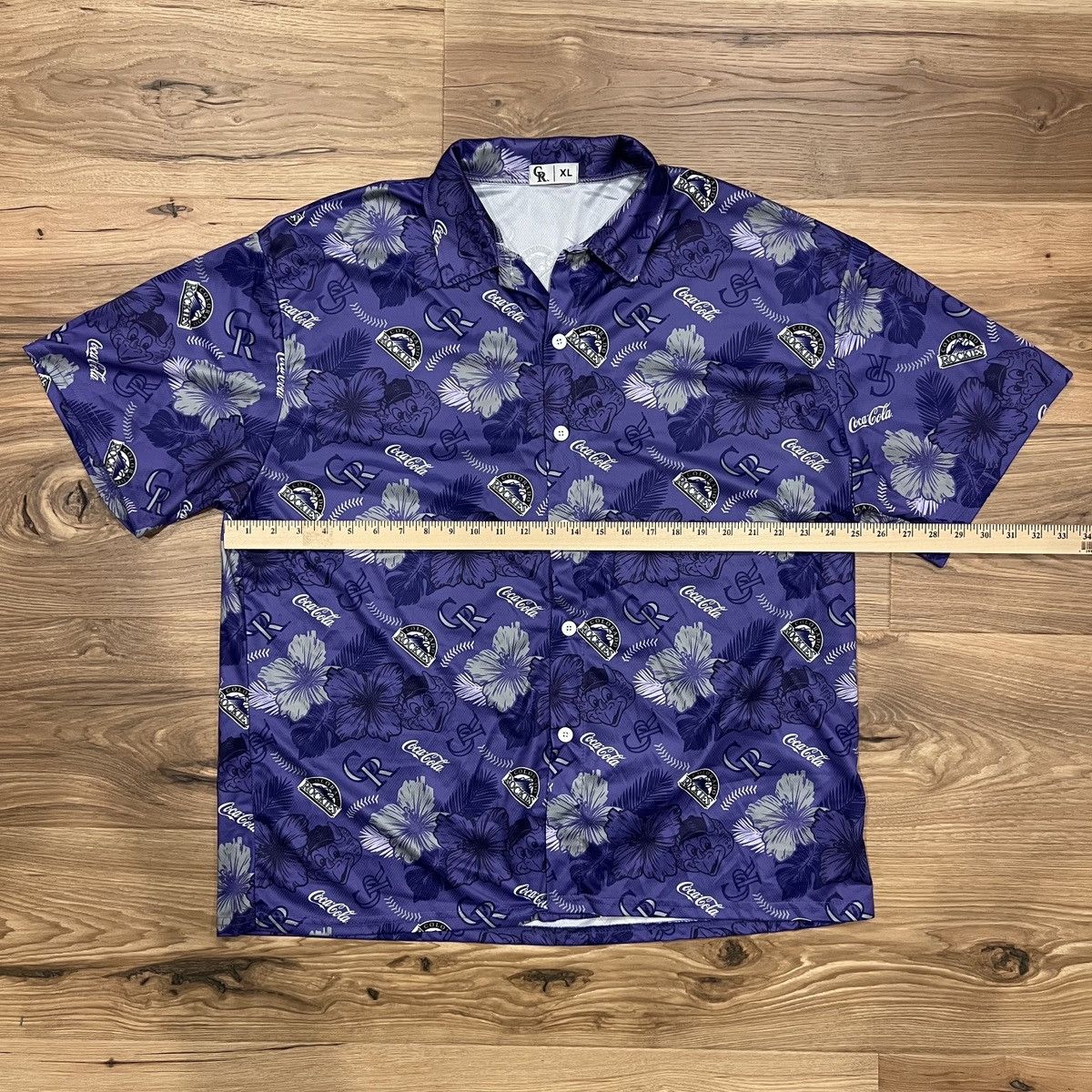 MLB Colorado Rockies MLB Coca-Cola Hawaiian Button Down Shirt XL Size US XL / EU 56 / 4 - 5 Thumbnail