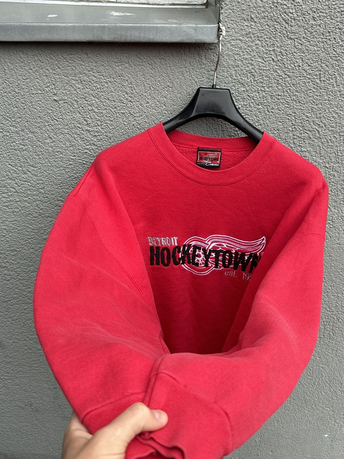 NHL × Vintage Vintage Red Wings Hockeytown Sweatshirt XL 90s NHL Size US XL / EU 56 / 4 - 6 Thumbnail