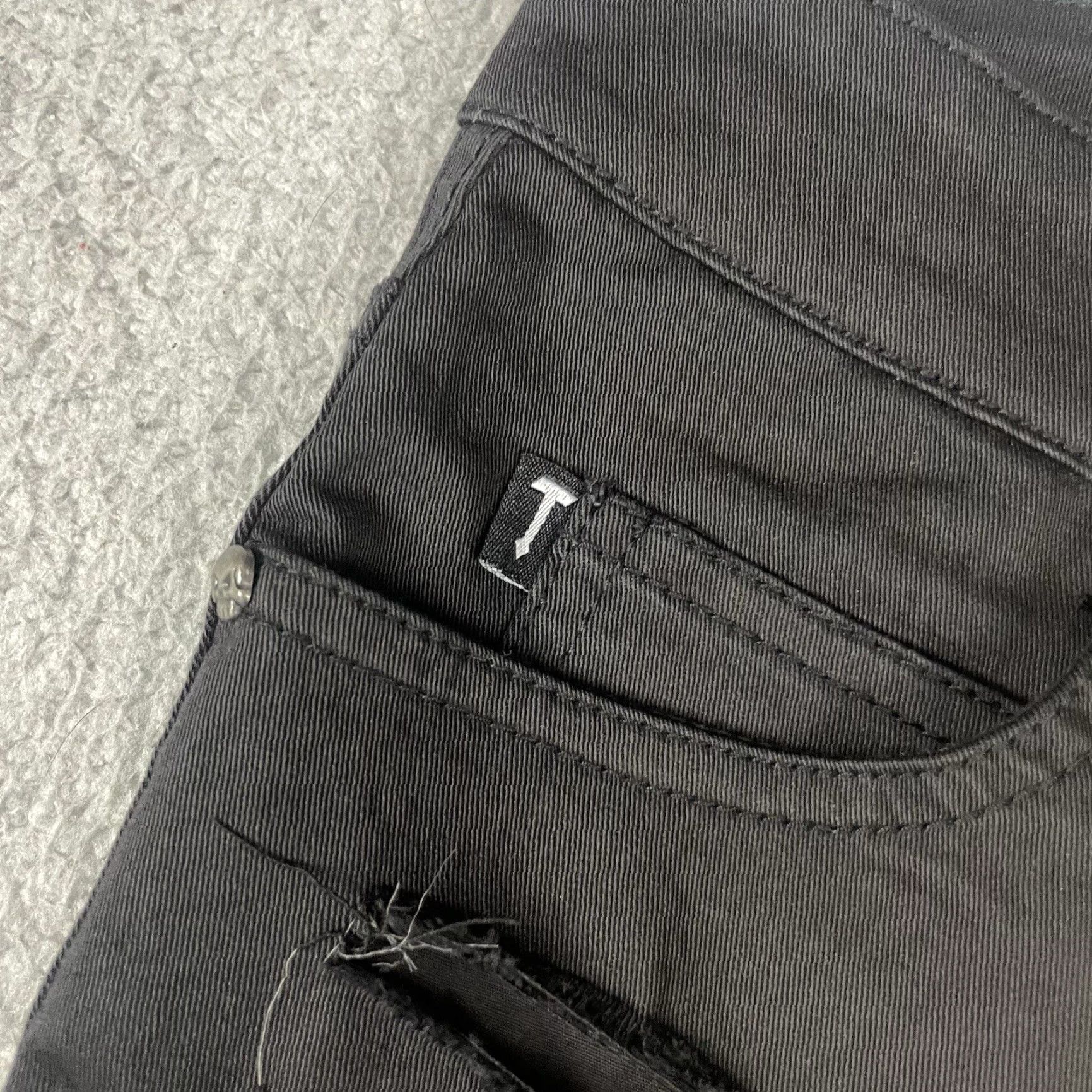 Tripp NYC TRIPP NYC ROCK GOTH PUNK Y2K Gothic Pants Women 5 Black Ankle Jeans Skinny Vintage No Size 27" / US 4 / IT 40 - 5 Thumbnail