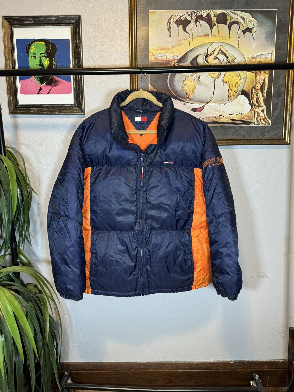 Tommy Hilfiger × Vintage Vintage Tommy Hilfiger Goose Down Puffer Jacket Size US L / EU 52-54 / 3 - 1 Thumbnail