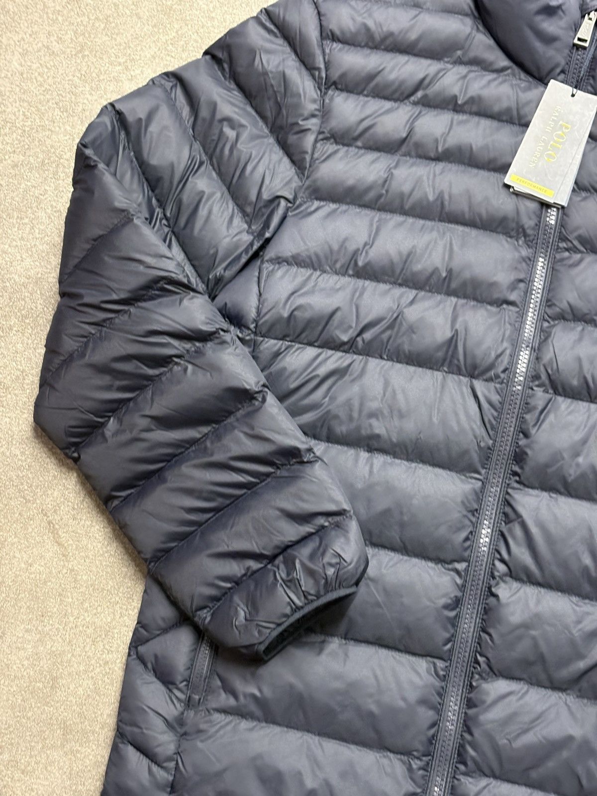 Polo Ralph Lauren Navy Lightweight Down Jacket Ralph Lauren Men’s XS – New Size US XS / EU 42 / 0 - 2 Thumbnail