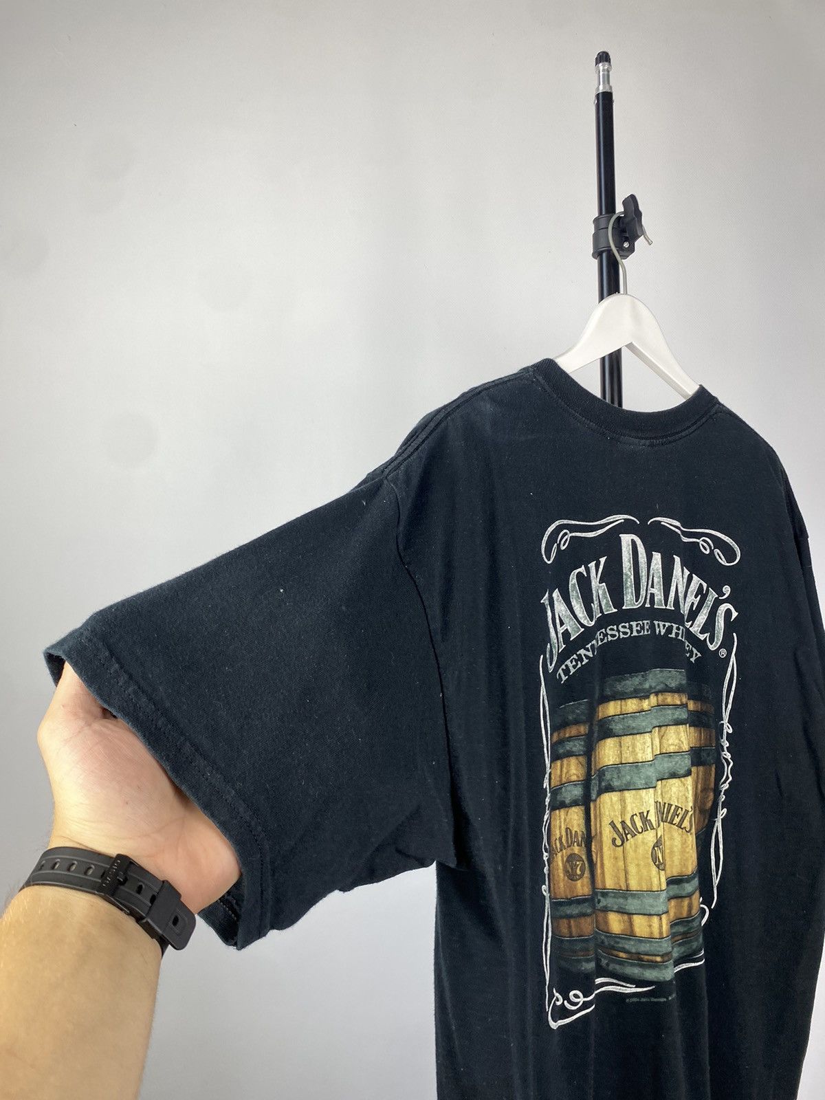 Vintage Vintage 00s Jack Daniel’s whiskey label promo graphic tee Size US XL / EU 56 / 4 - 6 Thumbnail