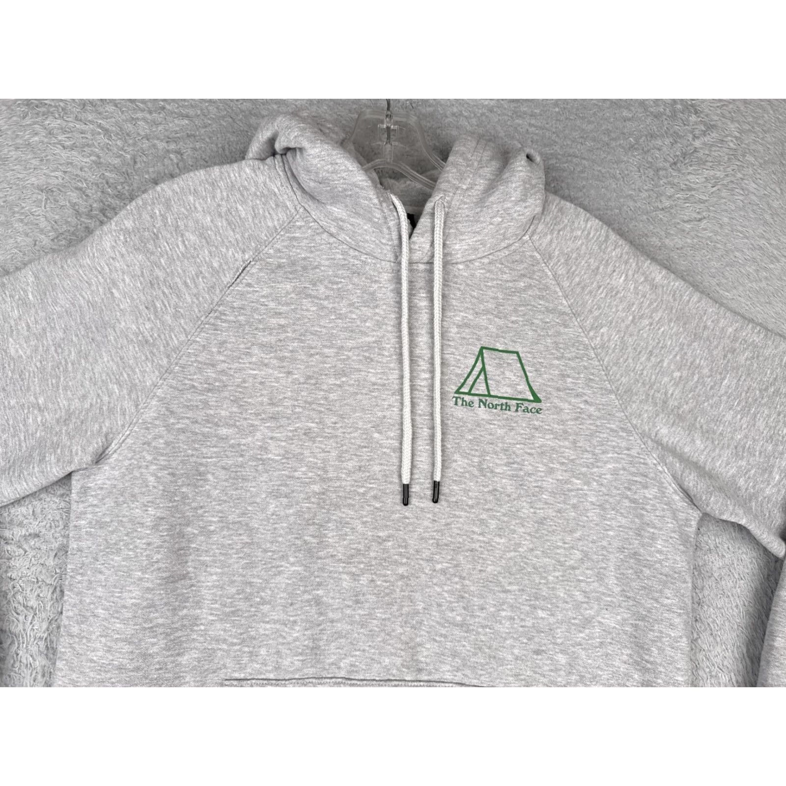 The North Face The North Face Hoodie Womens M Gray Raglan Graphic Pullover Camping Tent Hoodie Female Medium Graphic Print} Size M / US 6-8 / IT 42-44 - 4 Thumbnail