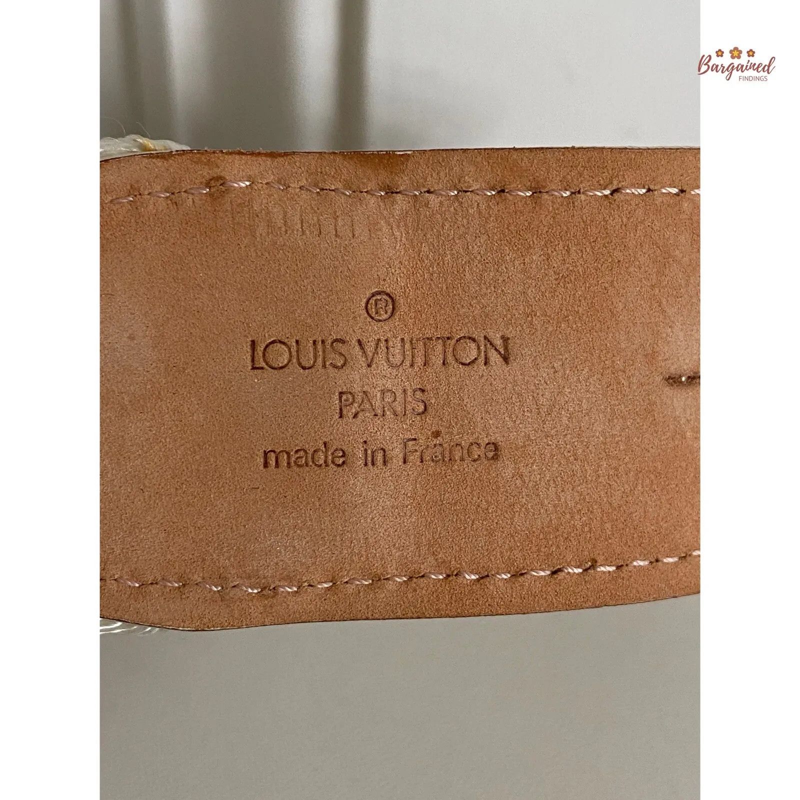 Louis Vuitton Louis Vuitton Cream Canvas Leather Boat Cruise Buckle Belt Size 34 - 11 Thumbnail
