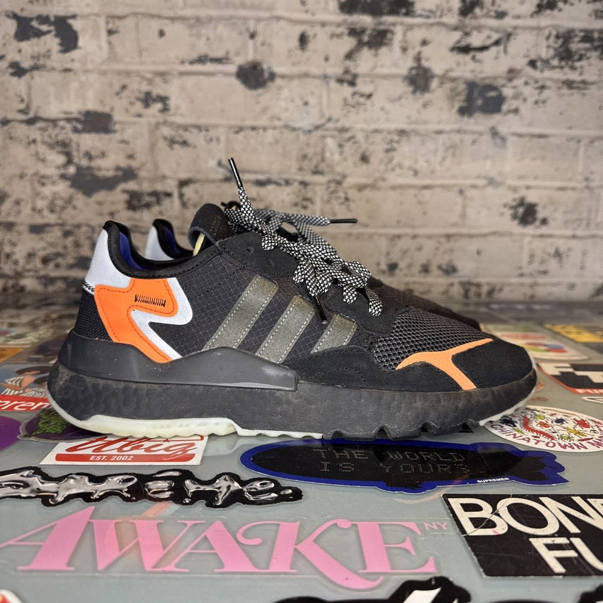 Adidas Adidas Nite Jogger Size 9.5 CG7088 Core Black w/ box Used Size US 9.5 / EU 42-43 - 3 Thumbnail