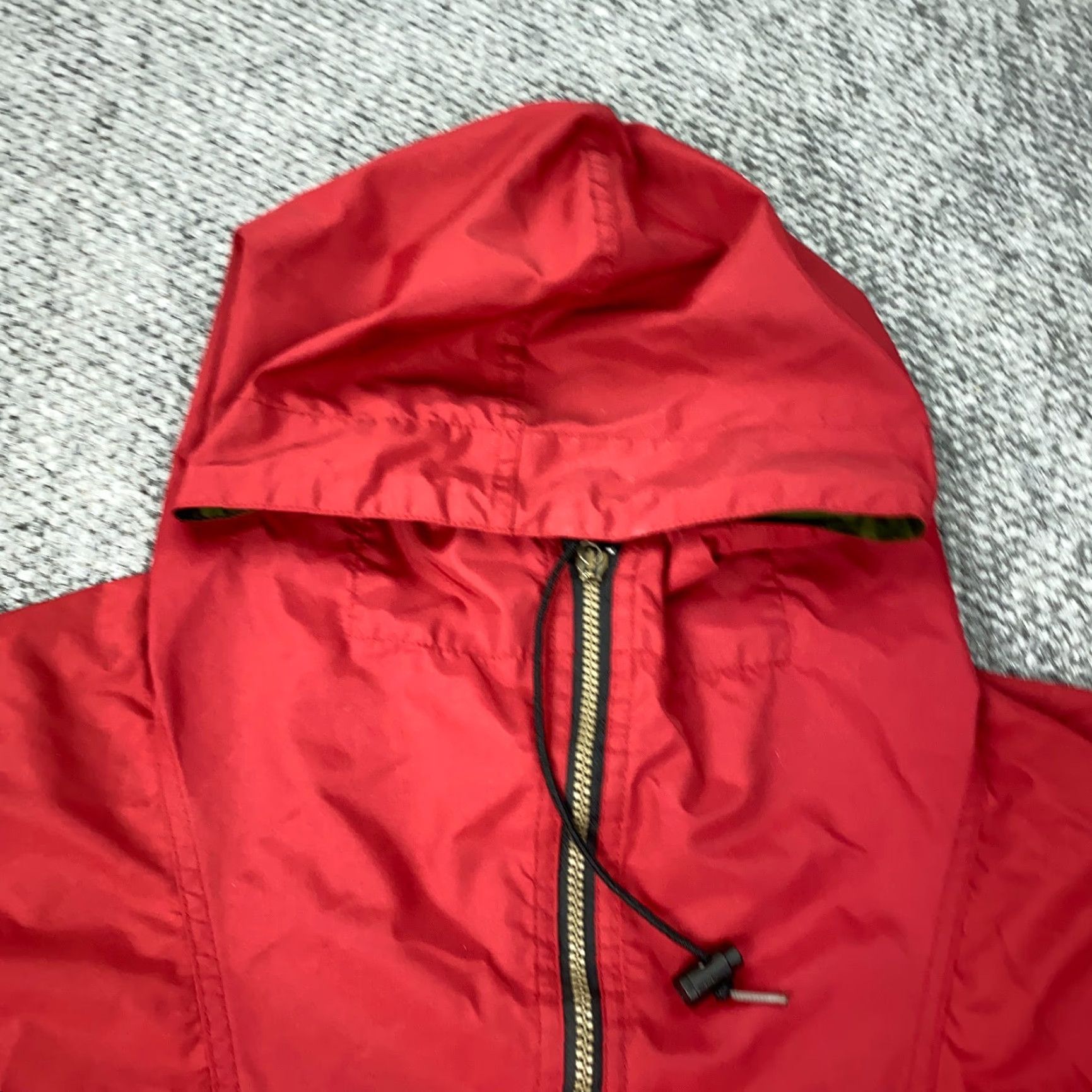 Vintage VINTAGE L.L. Bean Windbreaker Jacket Women’s Large Red Aztec Pattern 90s Casual Fall Spring Size L / US 10 / IT 46 - 4 Thumbnail