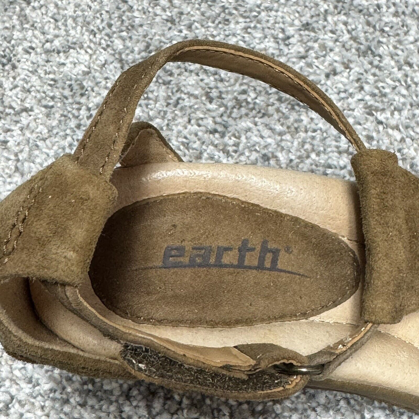 Other Earth Sandals Womens 7 Leather Suede Wedge Heel Y2K Size US 7 / IT 37 - 6 Thumbnail